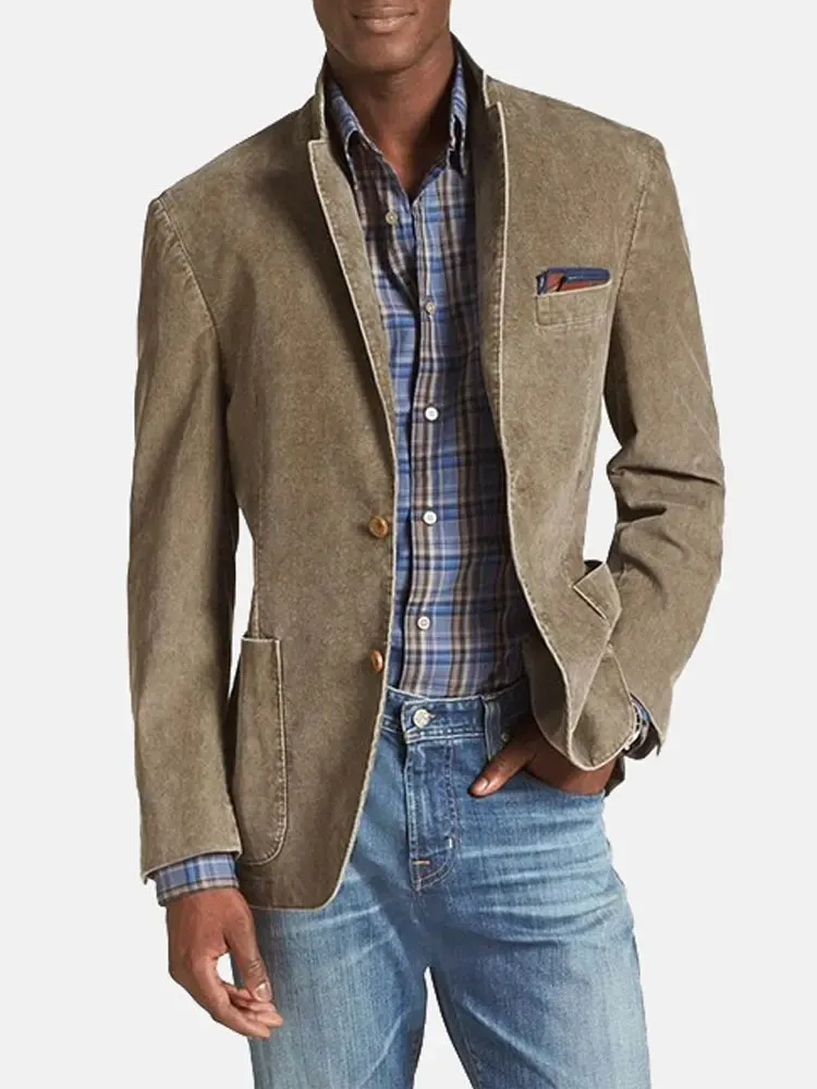2023 Fashion Men Blazer Embroidery Mesh Patchwork Lapel Long Sleeve  Patchwork Notch Lapel Single Breasted Pockets Blazer