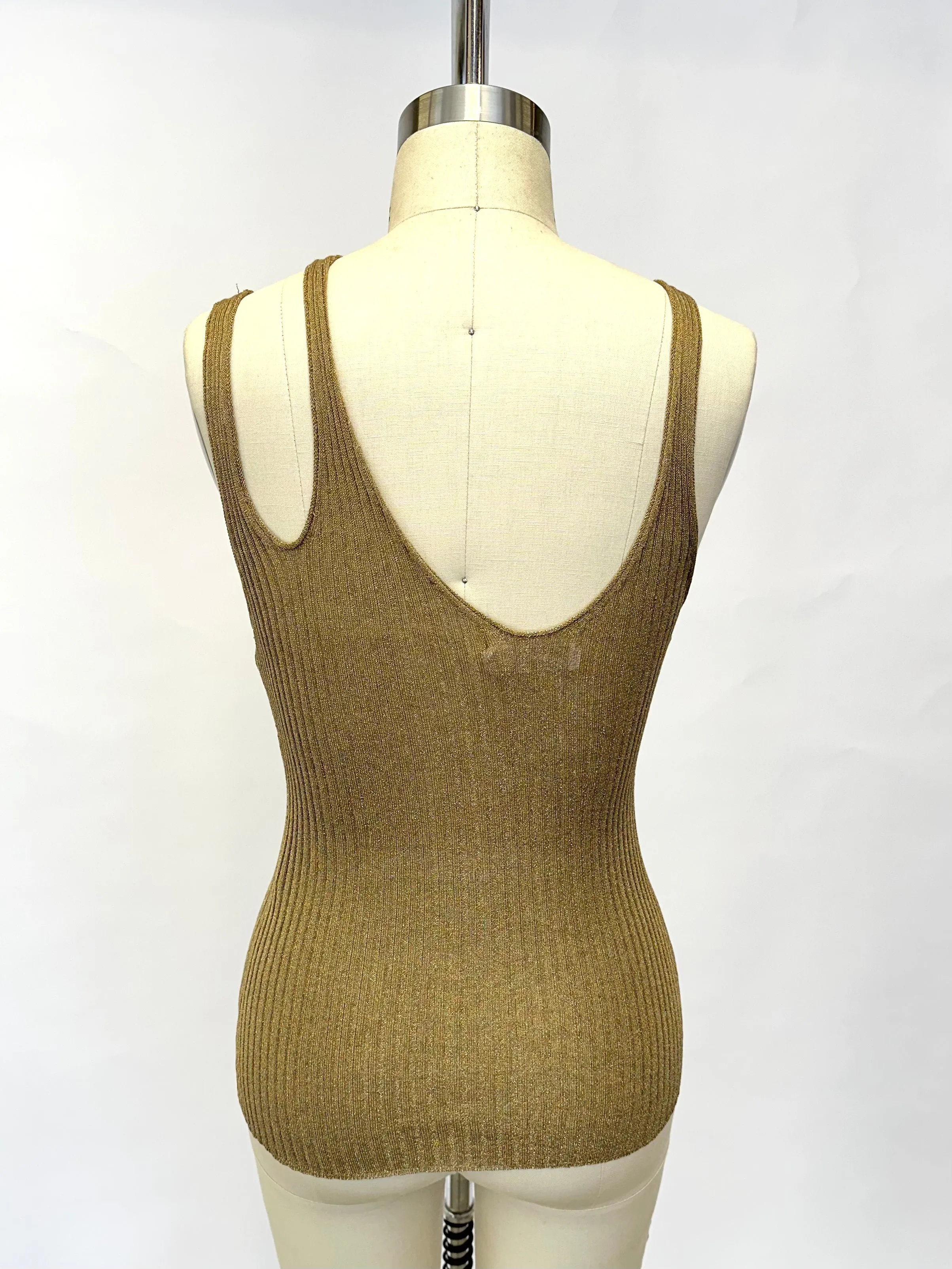 2024 Jonathan Simkhai Saga Metallic Top
