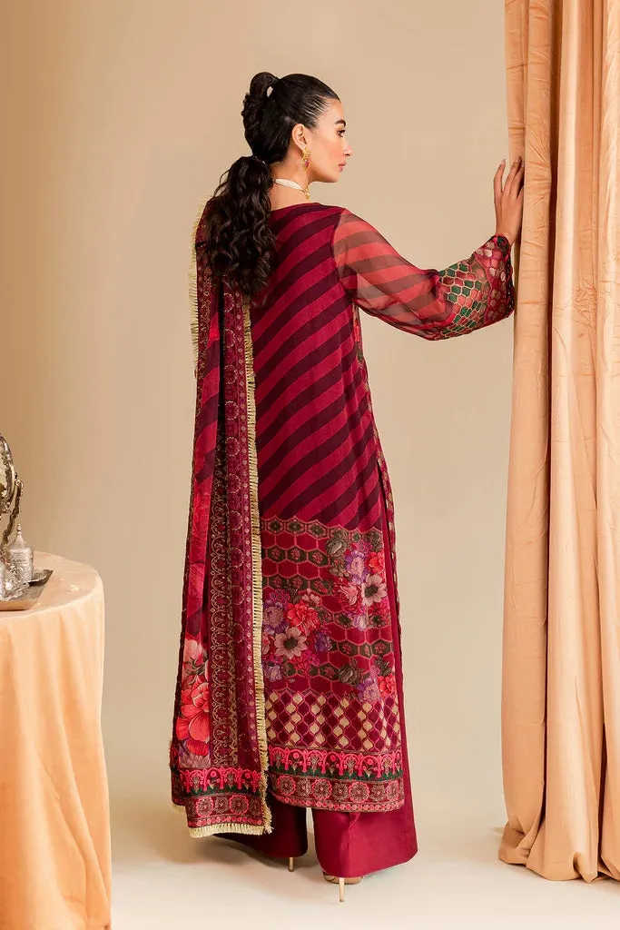 3-Pc Charizma Embroidered Chiffon - VSL-08