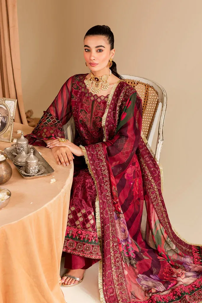 3-Pc Charizma Embroidered Chiffon - VSL-08