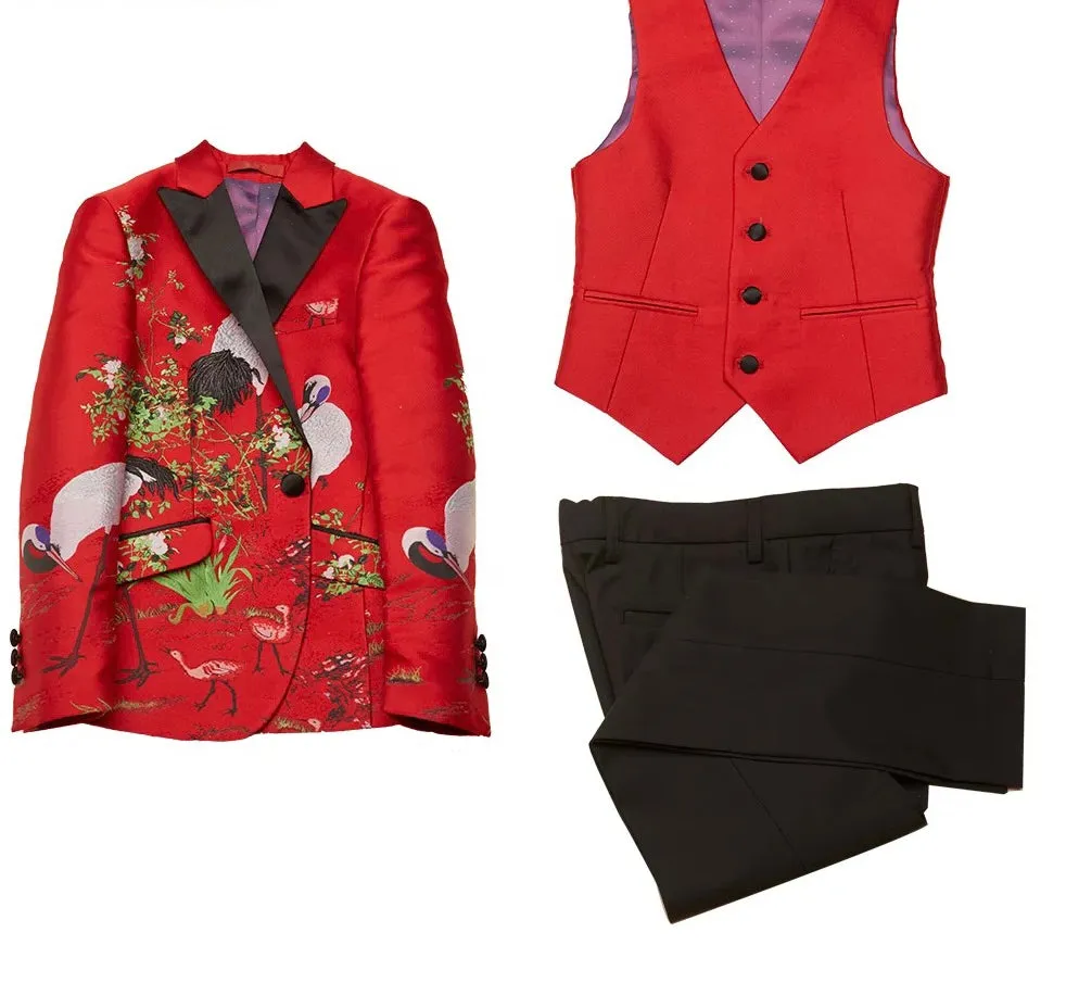 3-Piece Red Festive