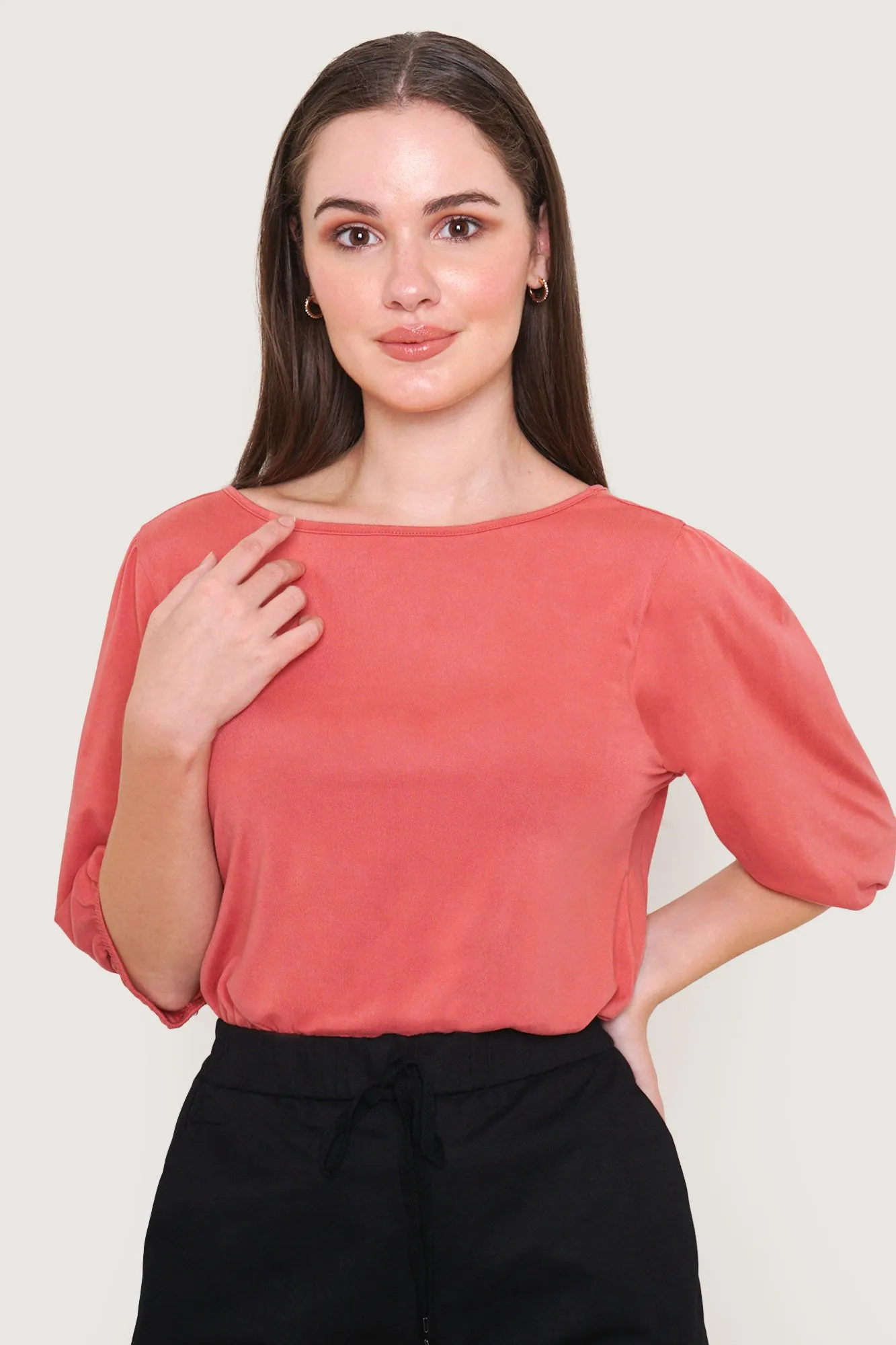 3/4 Puff Sleeve Tee