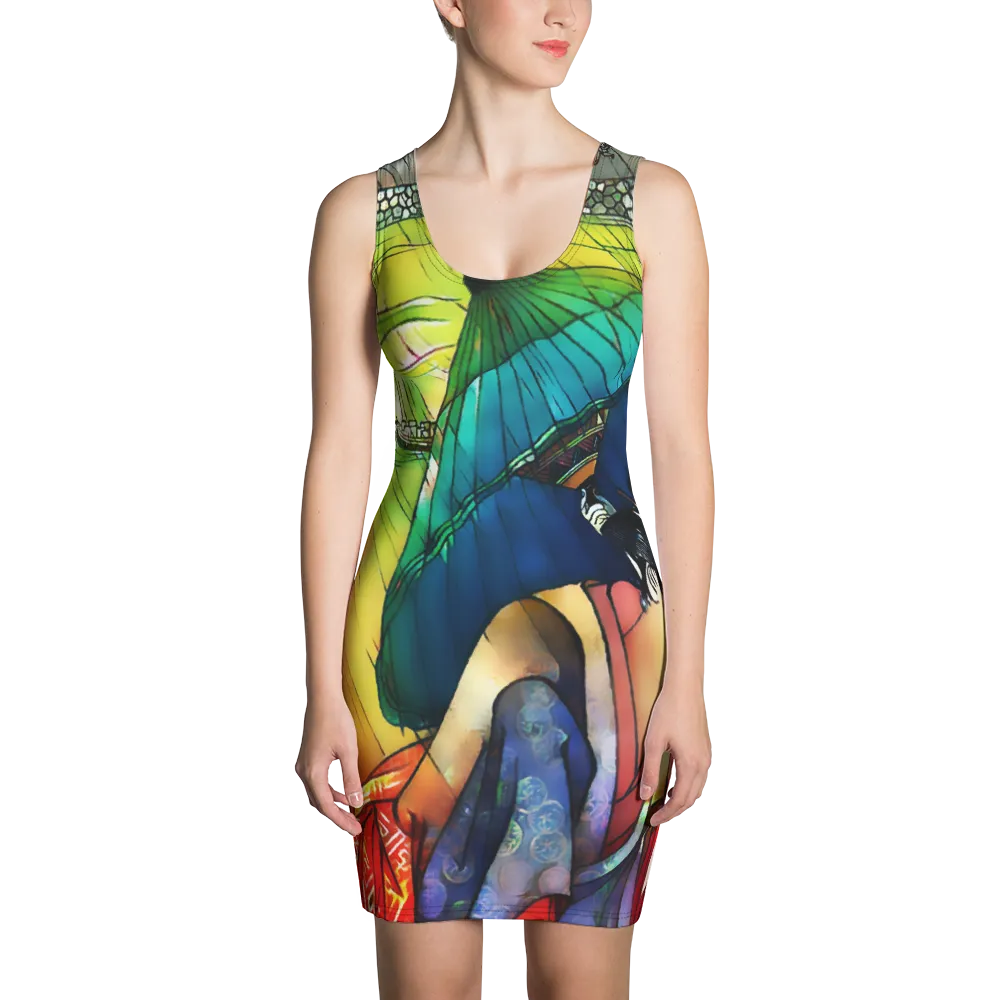 #6d04f900 - ALTINO Senshi Fitted Dress - Senshi Girl Collection