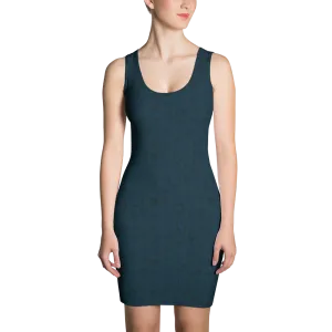 #6d95df00 - Tribal Sea Girl - ALTINO Fitted Dress - Earth Collection