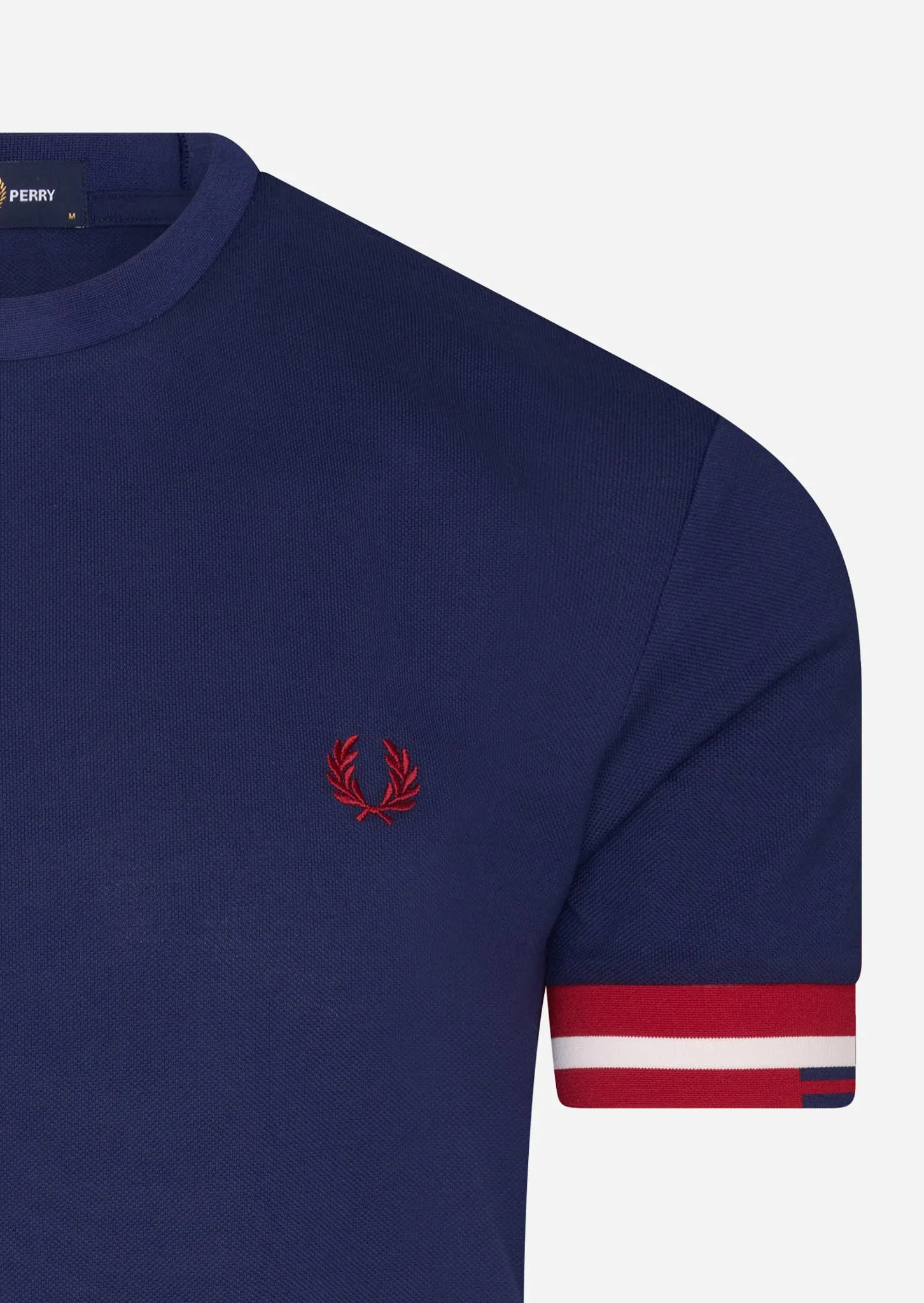 Abstract cuff t-shirt - french navy