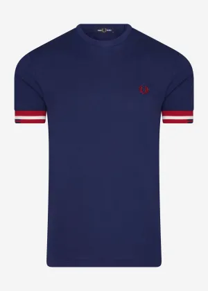 Abstract cuff t-shirt - french navy