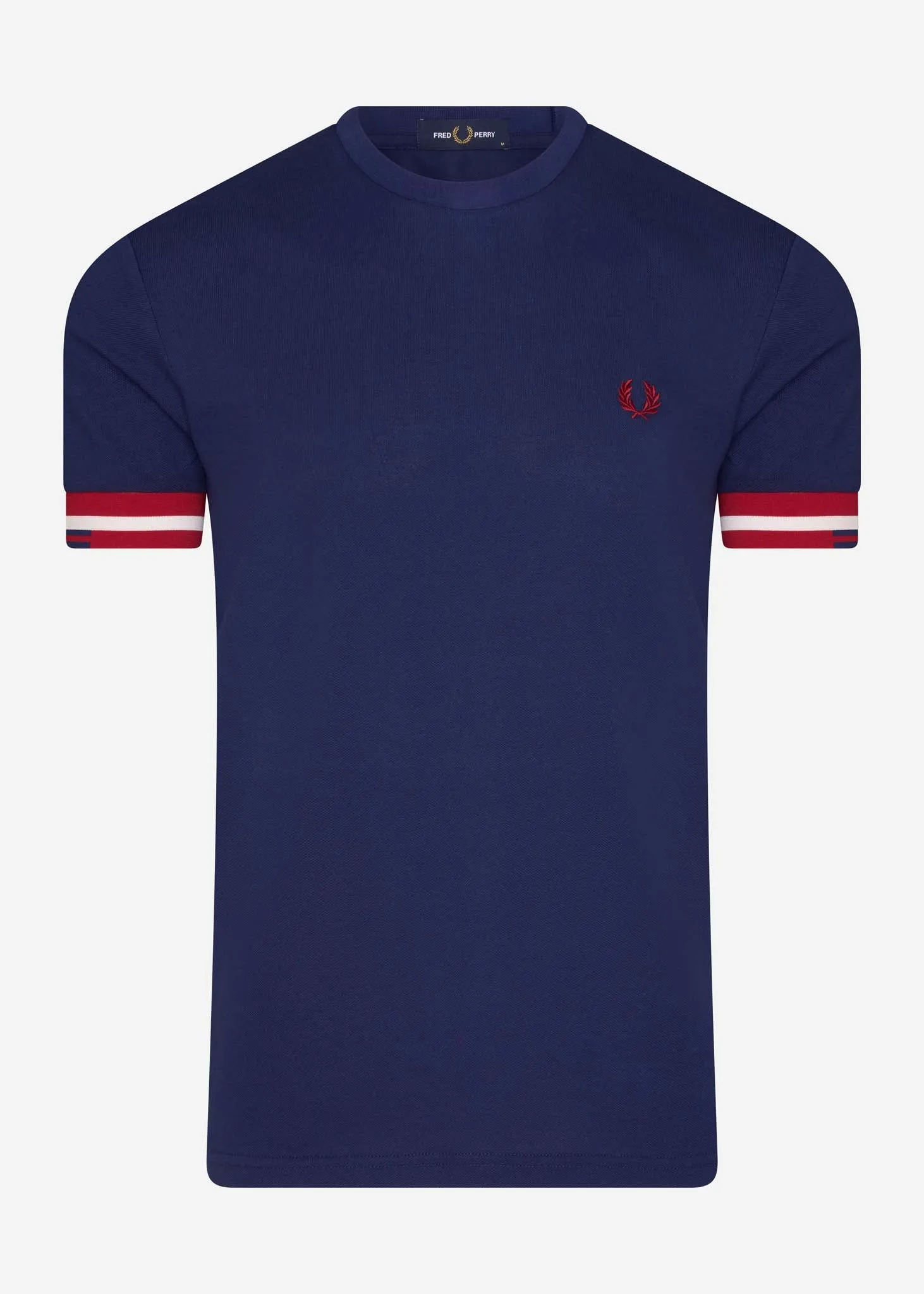 Abstract cuff t-shirt - french navy