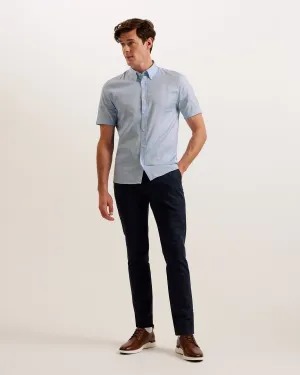Aldgte Short Sleeve Regular Premium Oxford Lt-Blue