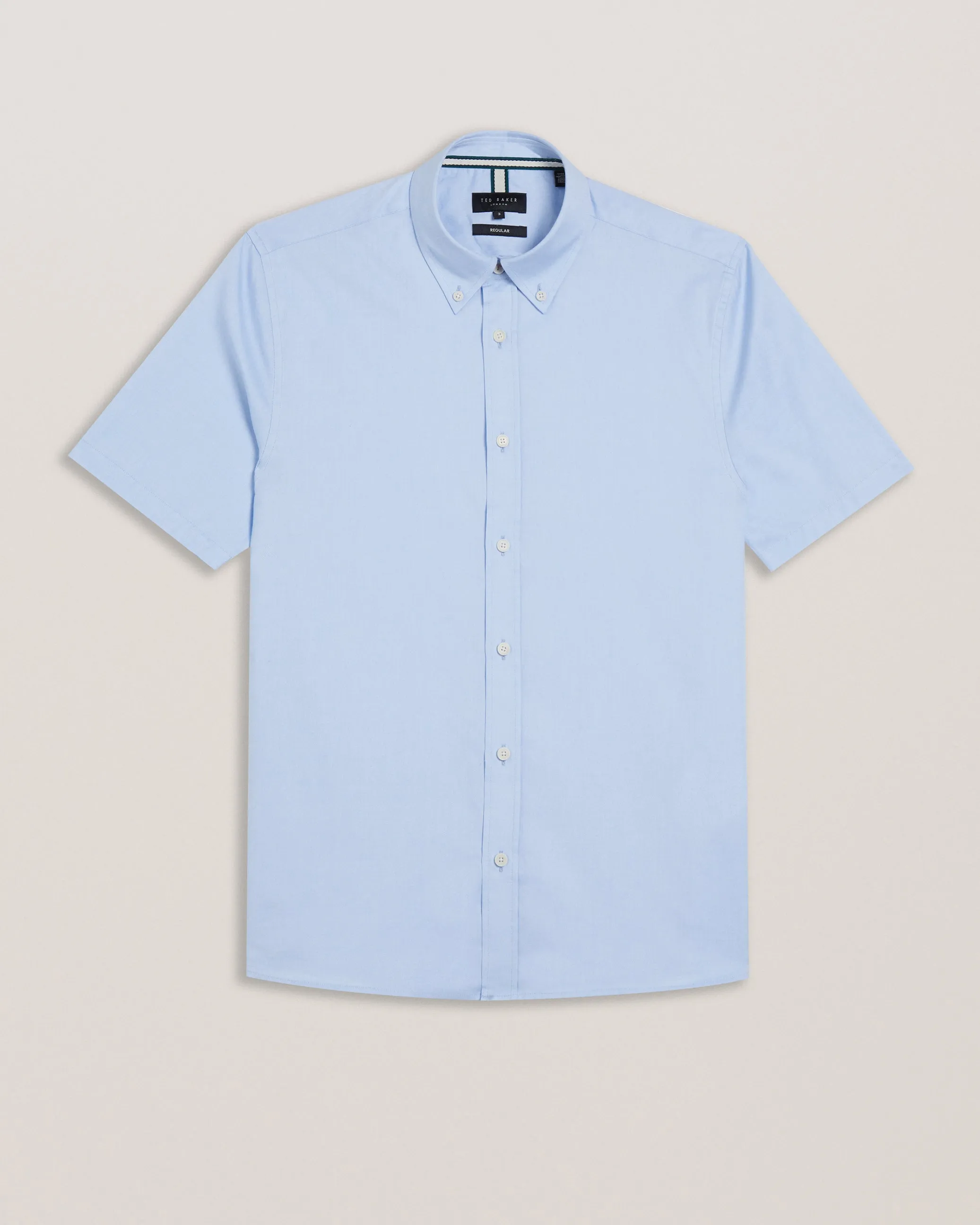 Aldgte Short Sleeve Regular Premium Oxford Lt-Blue