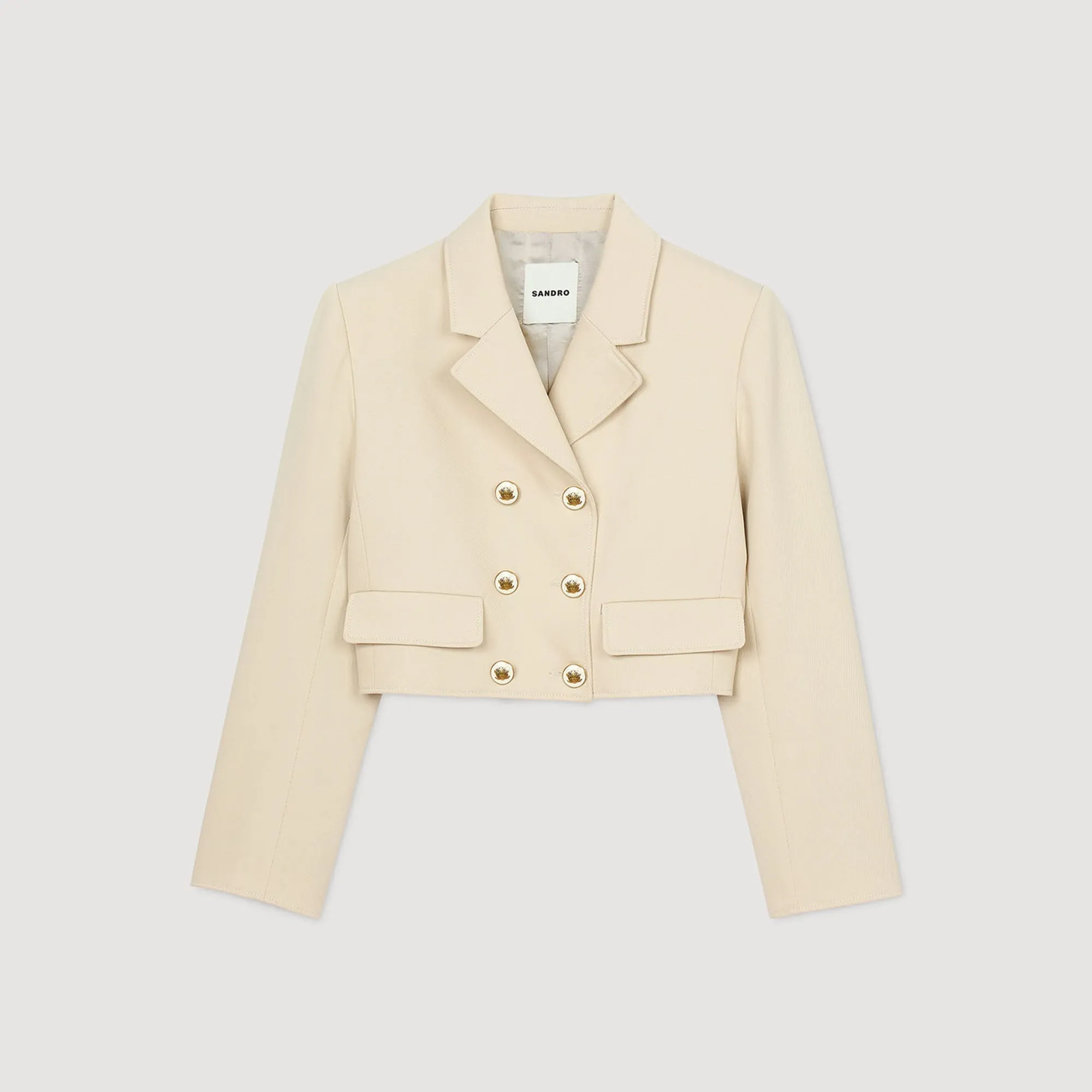 Alessandrie Cropped Jacket Sand