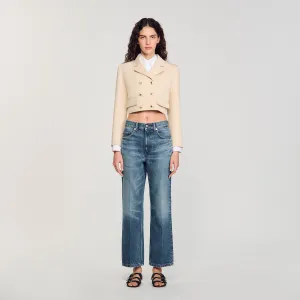 Alessandrie Cropped Jacket Sand