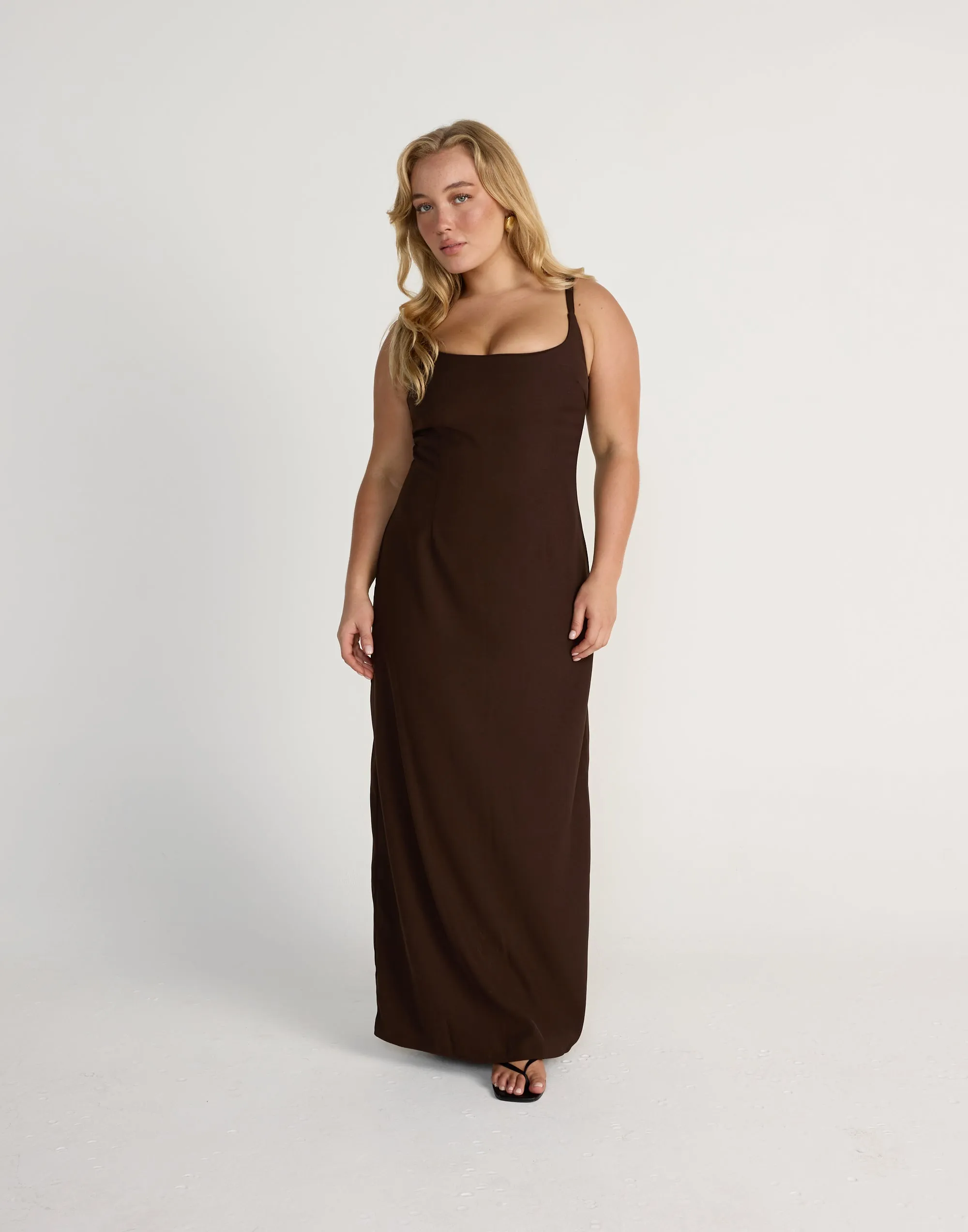 Alistair Maxi Dress (Chocolate)