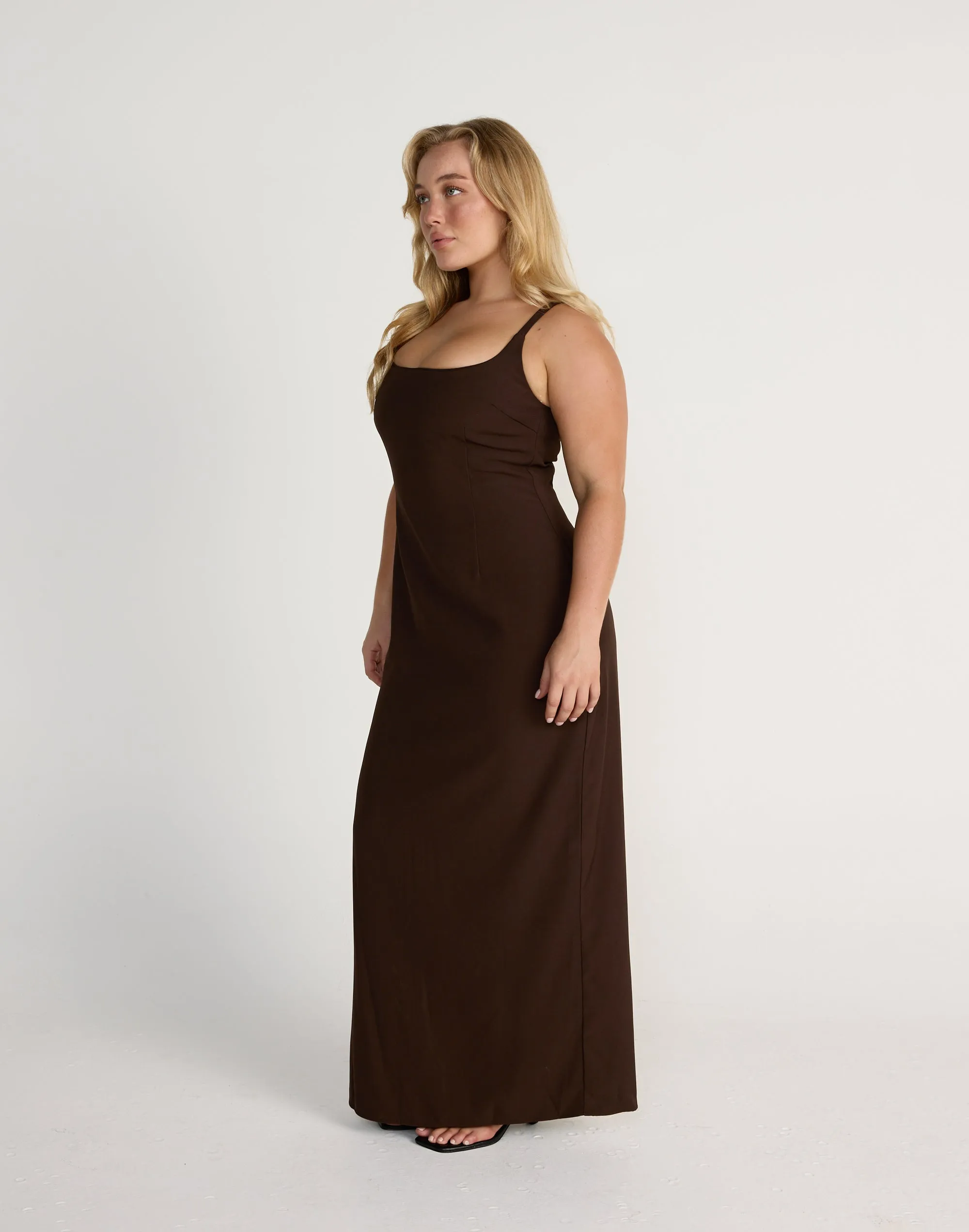 Alistair Maxi Dress (Chocolate)