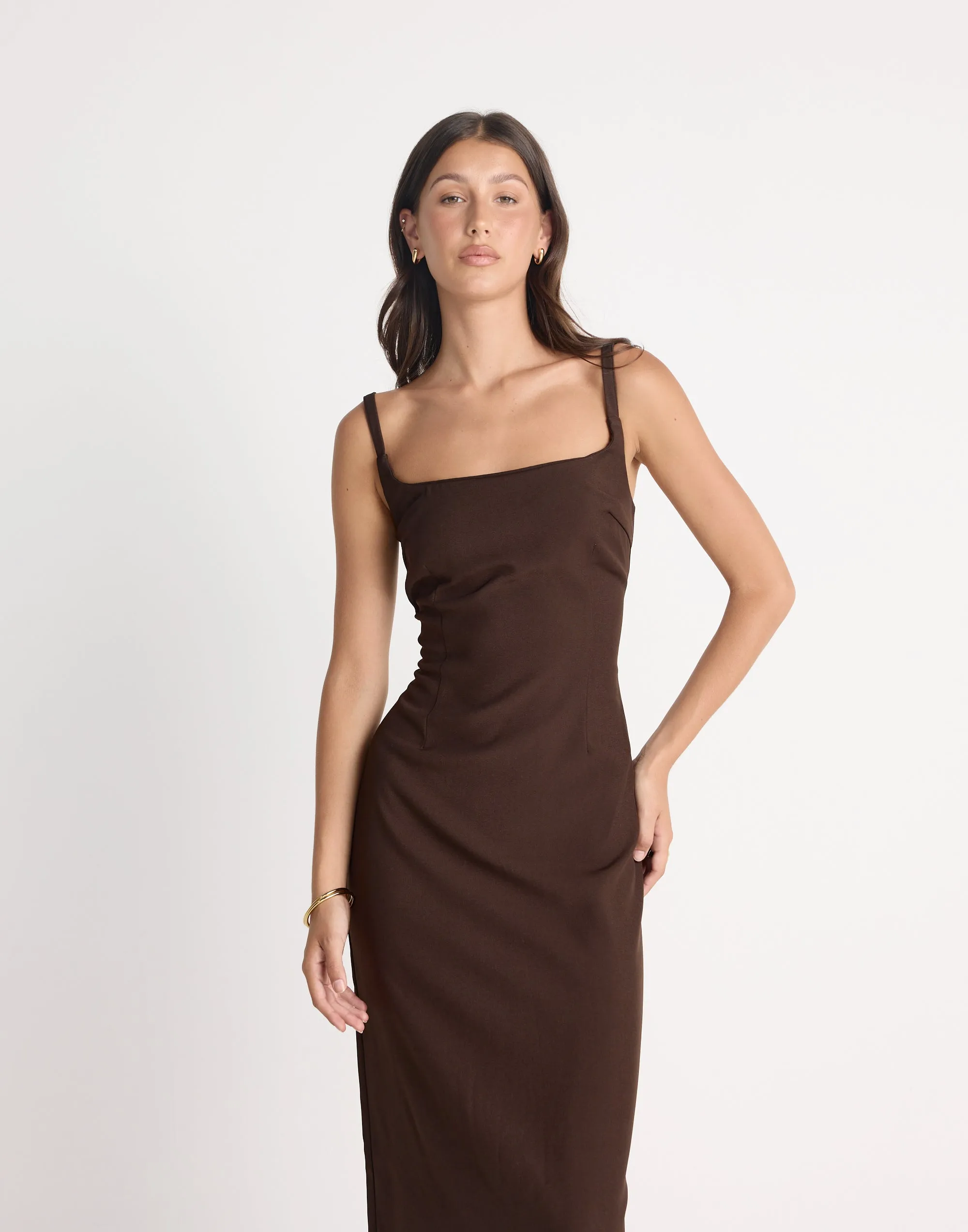 Alistair Maxi Dress (Chocolate)