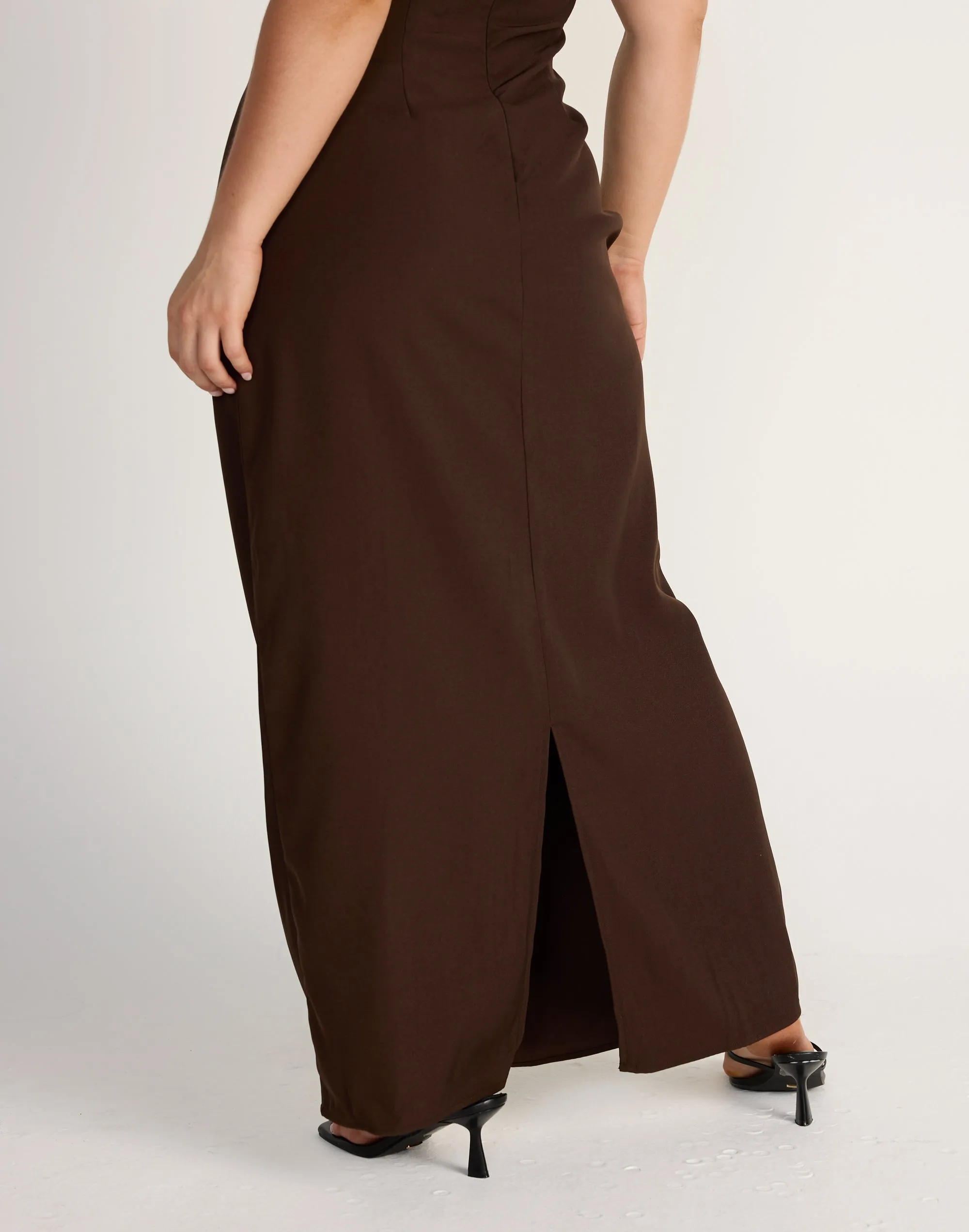 Alistair Maxi Dress (Chocolate)