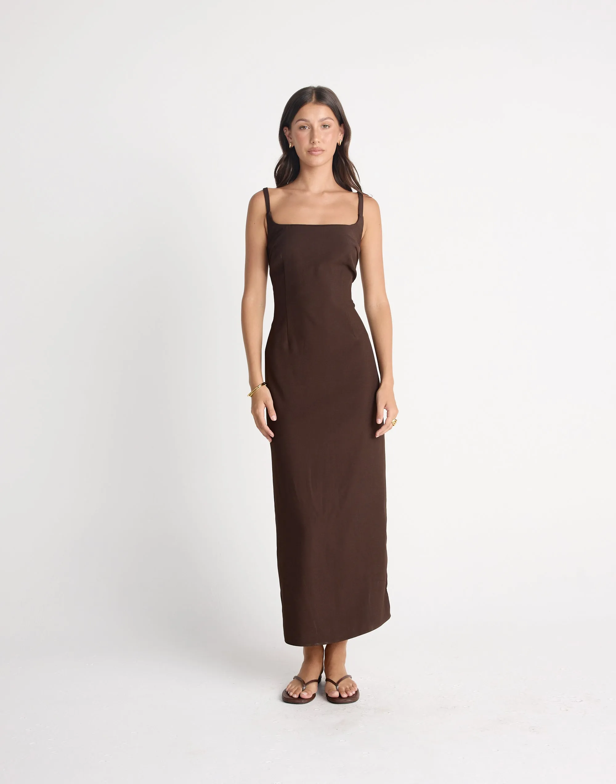 Alistair Maxi Dress (Chocolate)