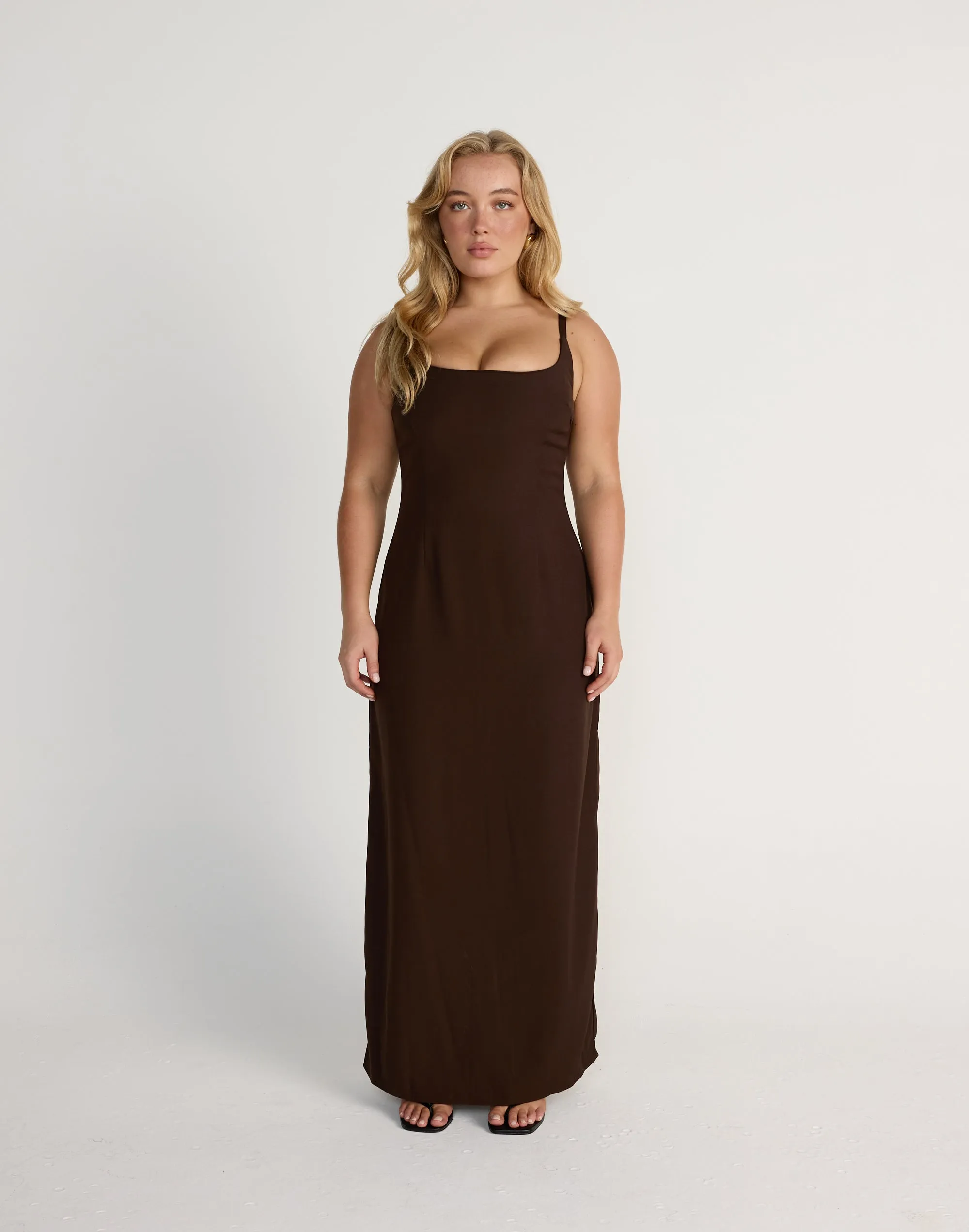 Alistair Maxi Dress (Chocolate)