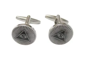 All Seeing Eye Pyramid Cufflinks