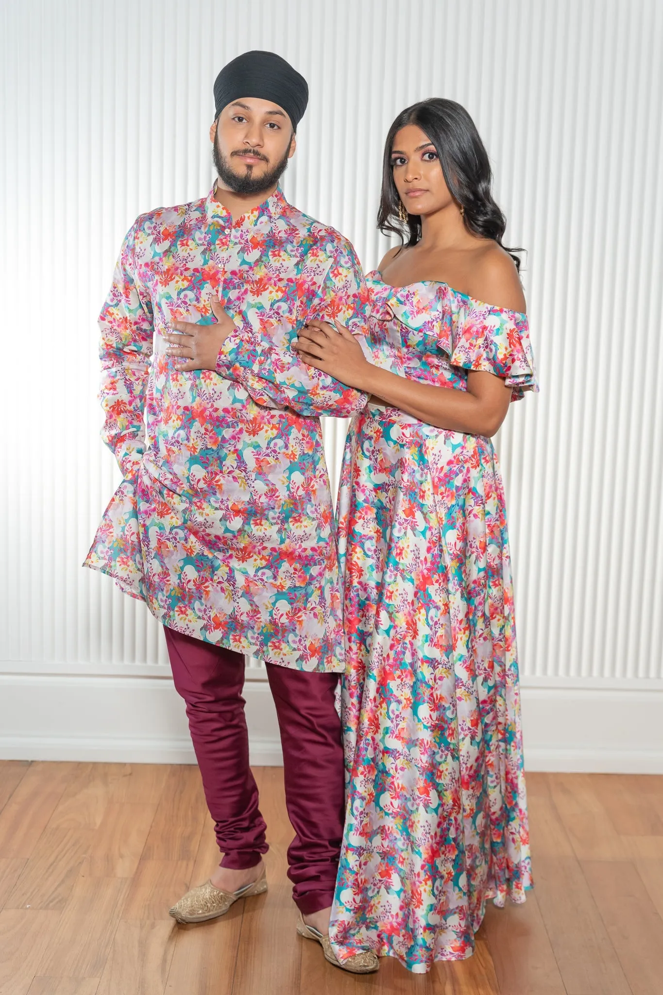 AMIN Watercolor Floral Kurta