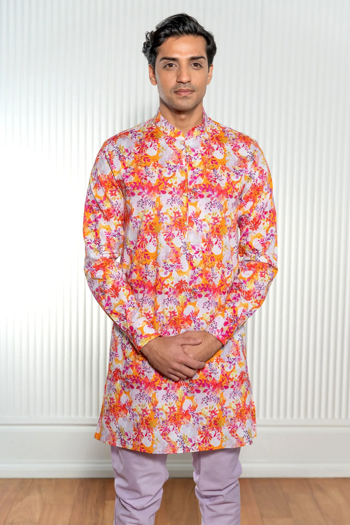 AMIN Watercolor Floral Kurta