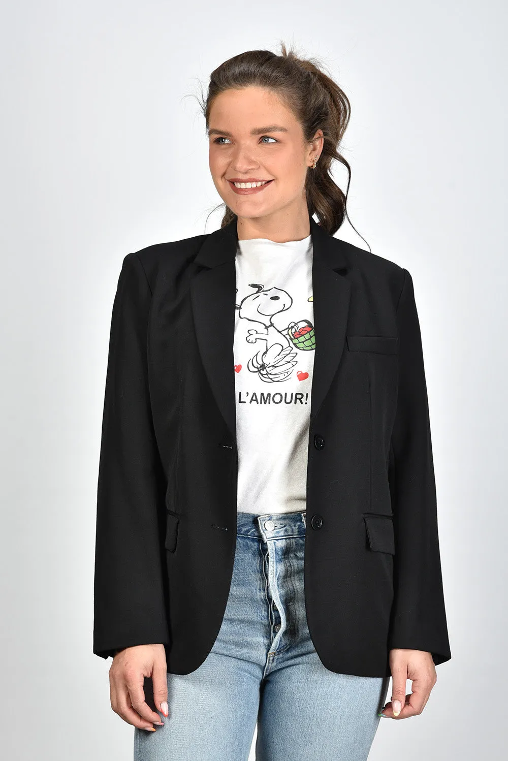 Anine Bing blazer Classic A-01-2116-000 black