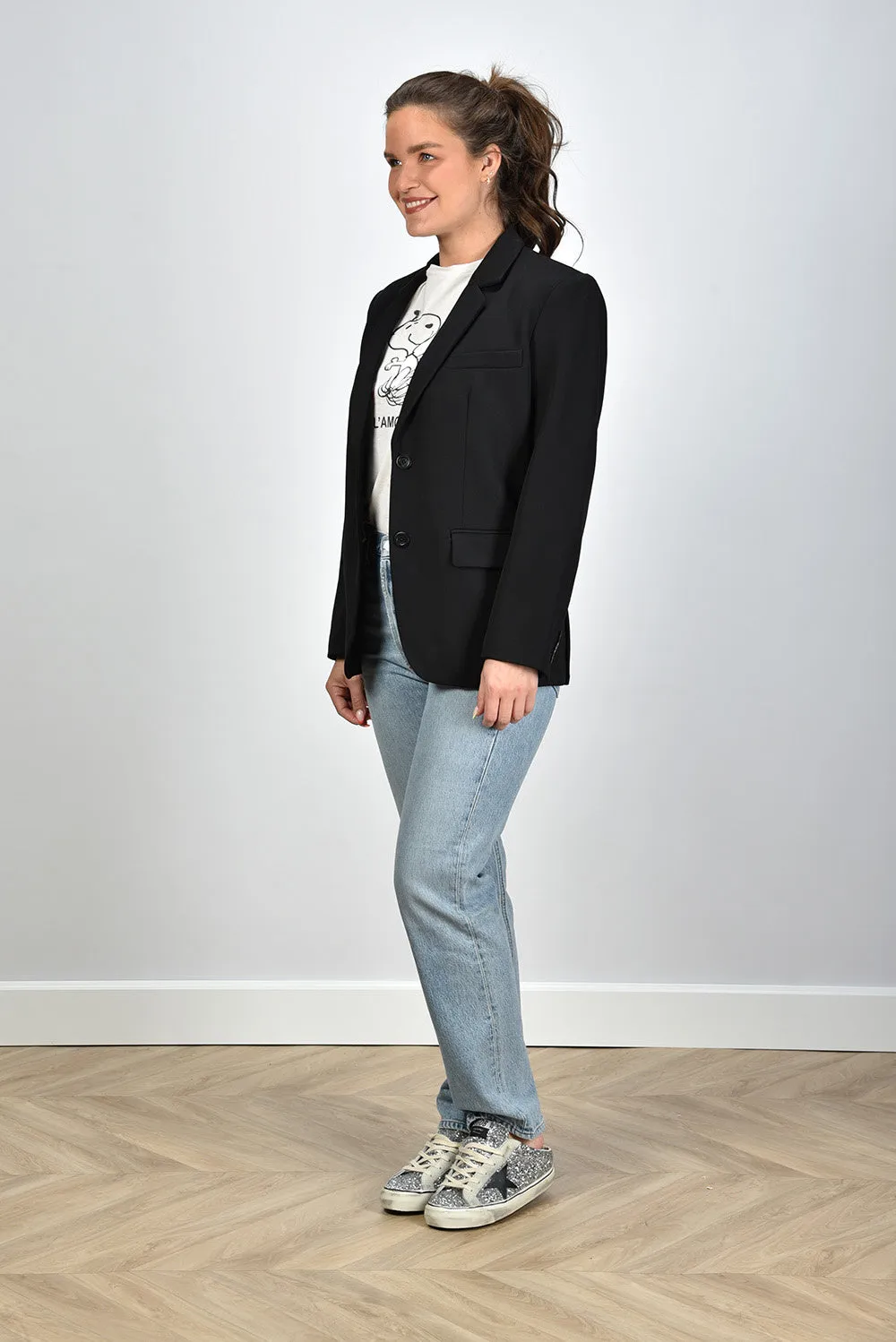 Anine Bing blazer Classic A-01-2116-000 black