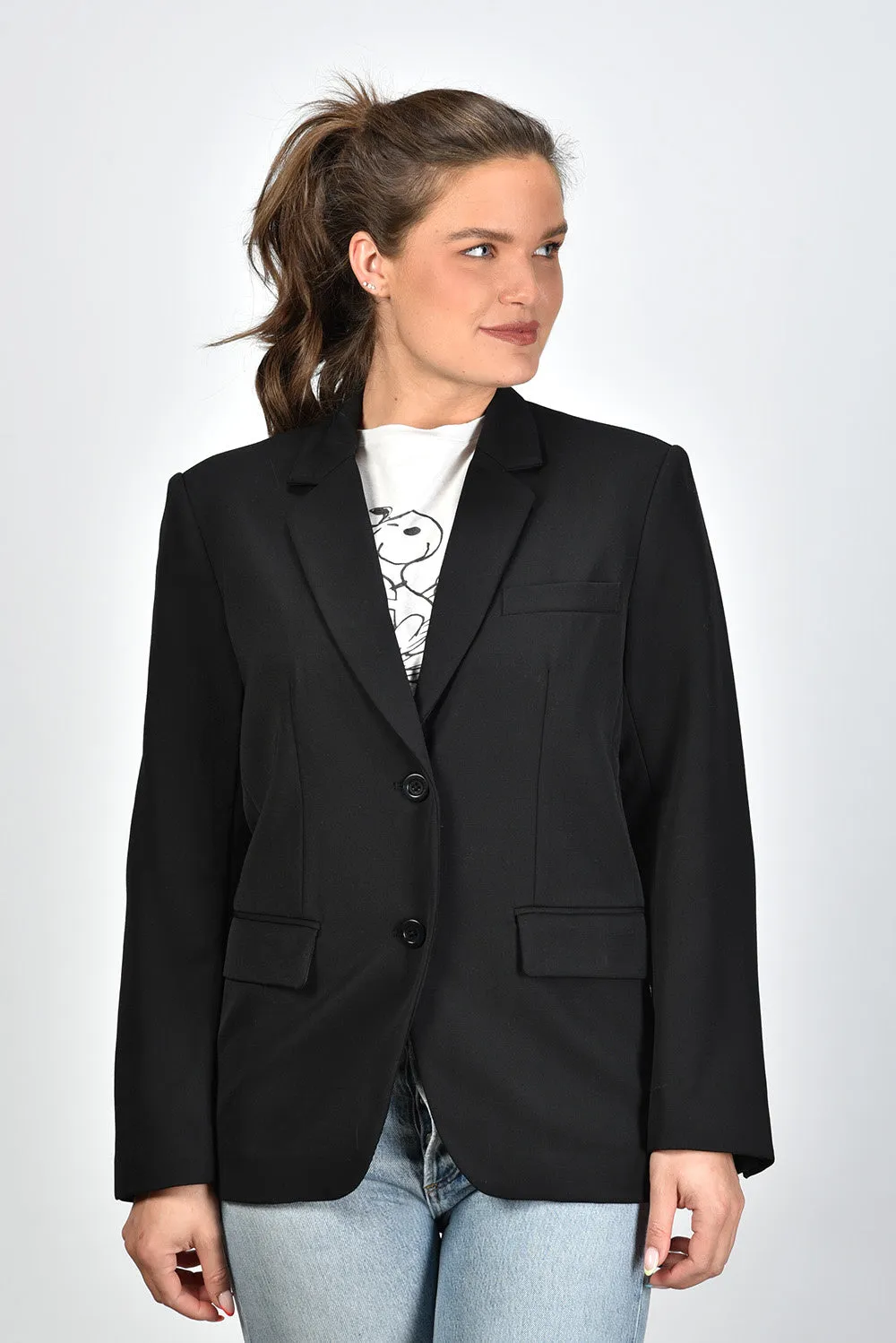 Anine Bing blazer Classic A-01-2116-000 black