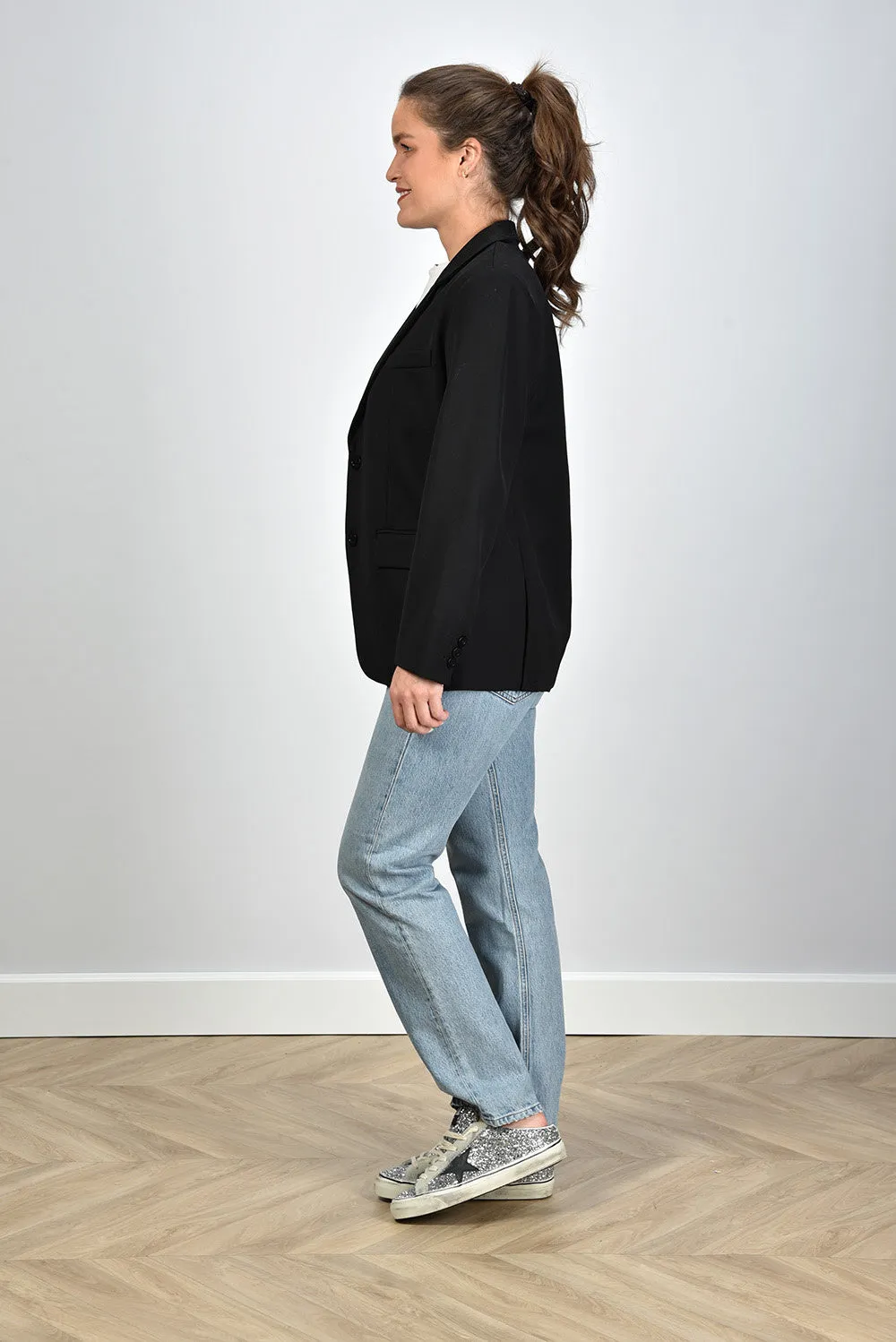 Anine Bing blazer Classic A-01-2116-000 black