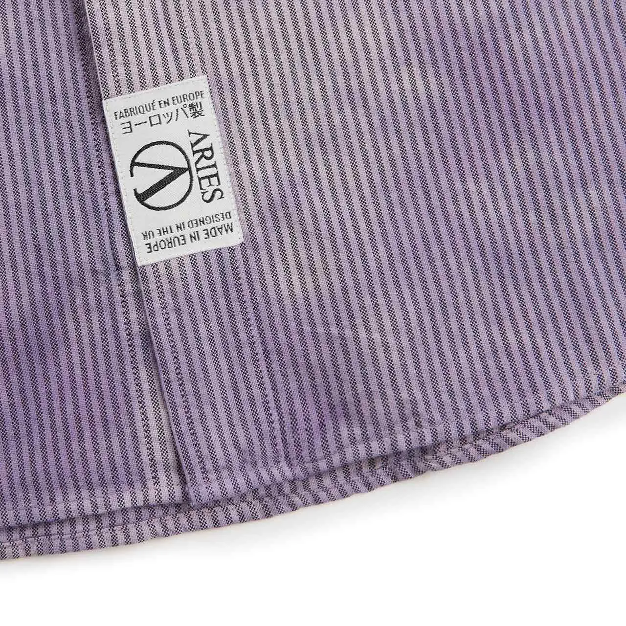 aries od oxford stripe shirt (purple)