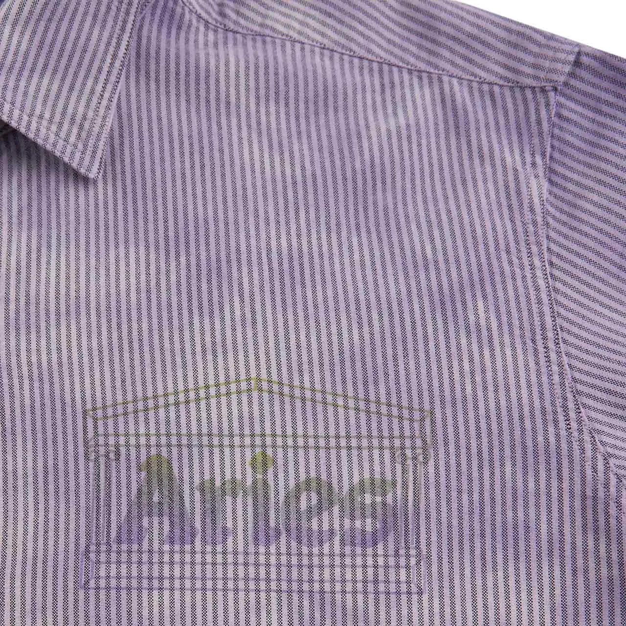 aries od oxford stripe shirt (purple)