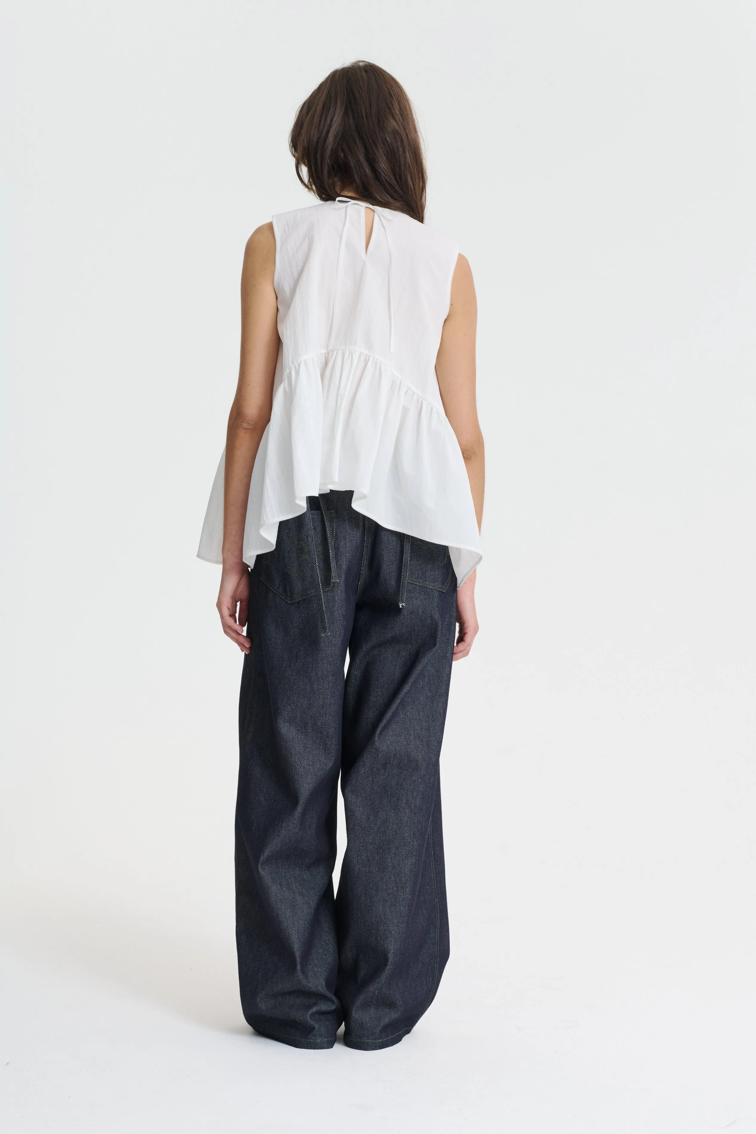 ASTA | TOP RECYCLED TAFFETA WHITE