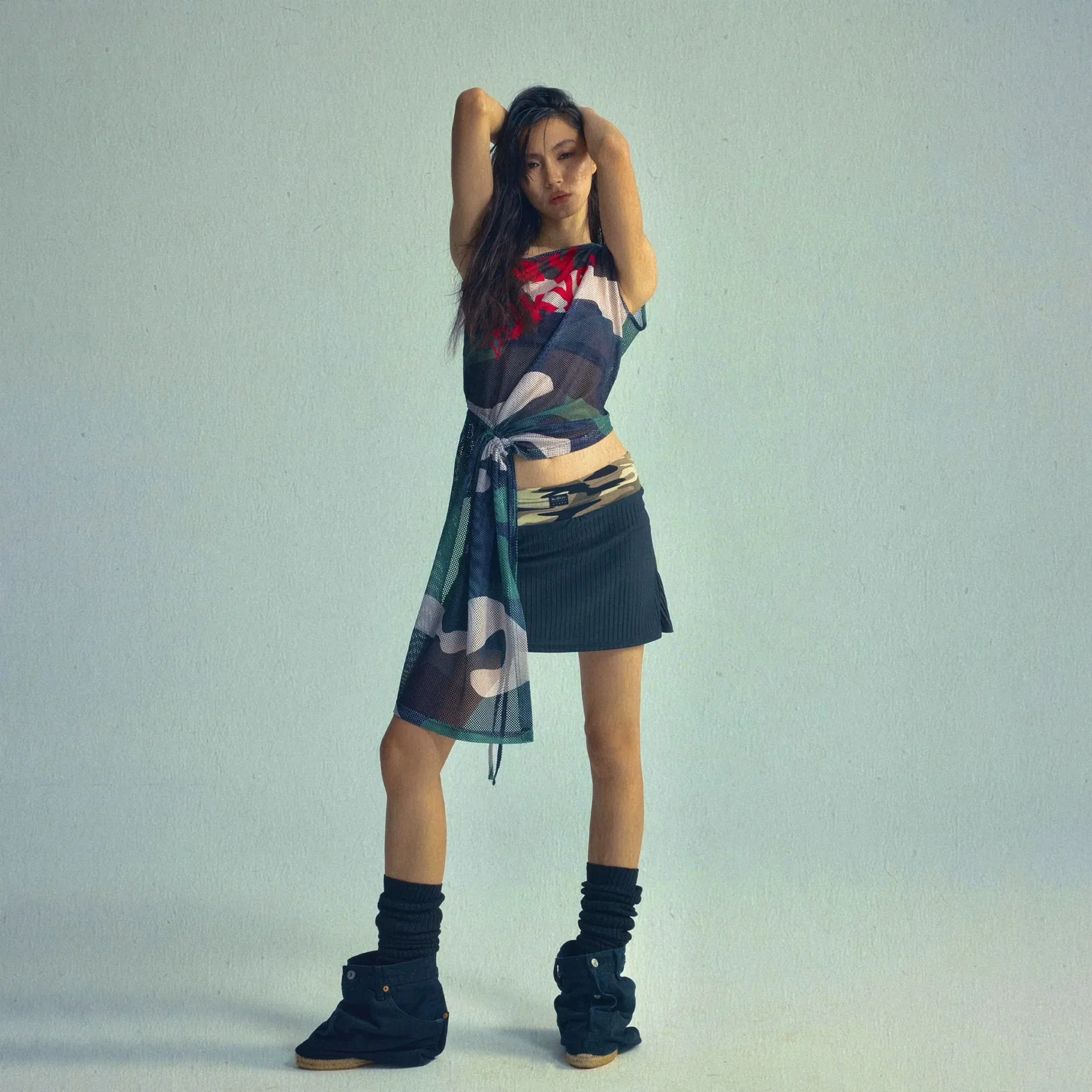 Asymmetrical Drawstring Jersey
