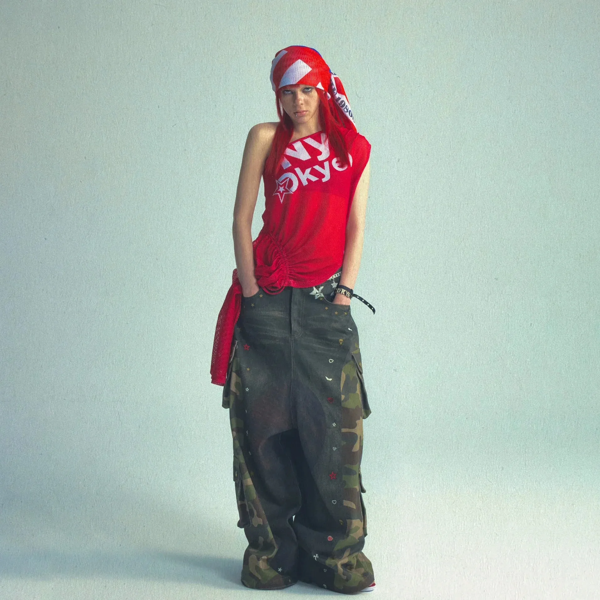 Asymmetrical Drawstring Jersey