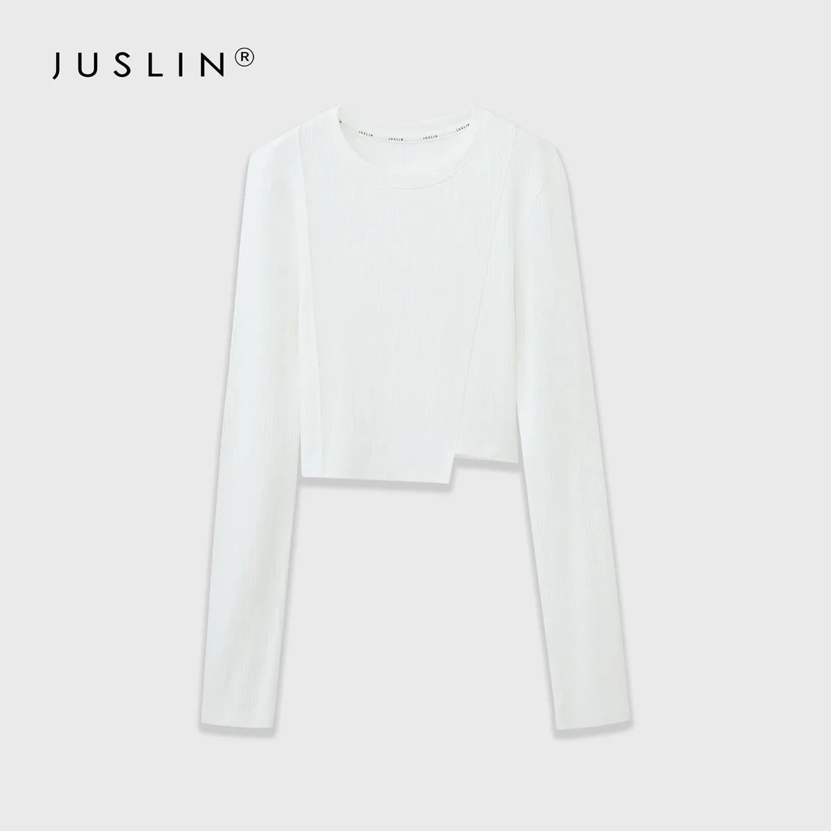 Asymmetrical Ribbed Crop Top
