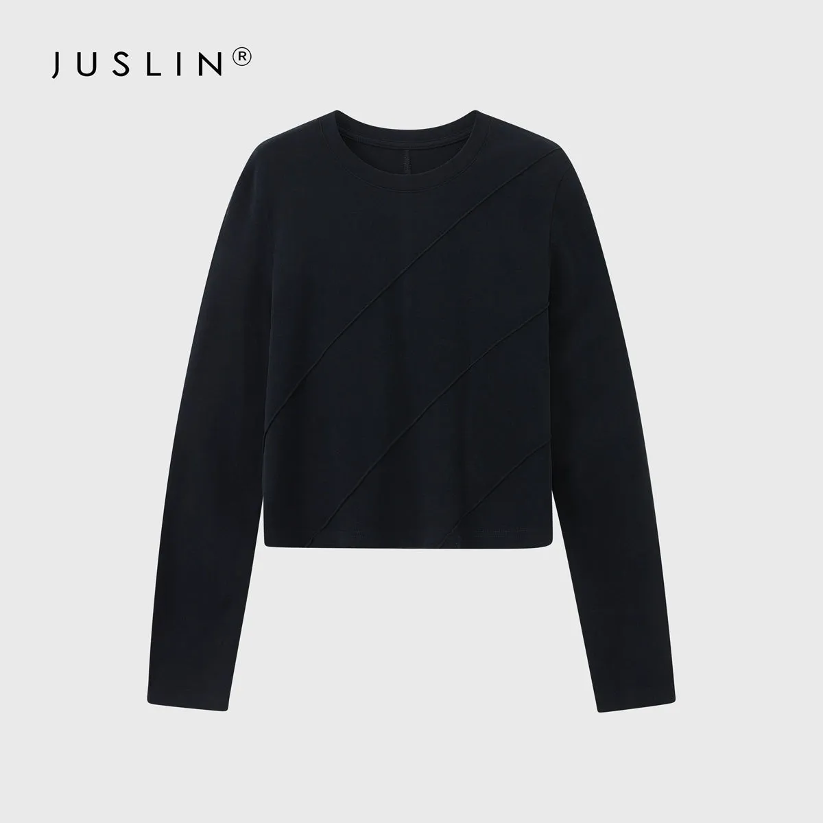 Asymmetrical Seam Long Sleeve Top