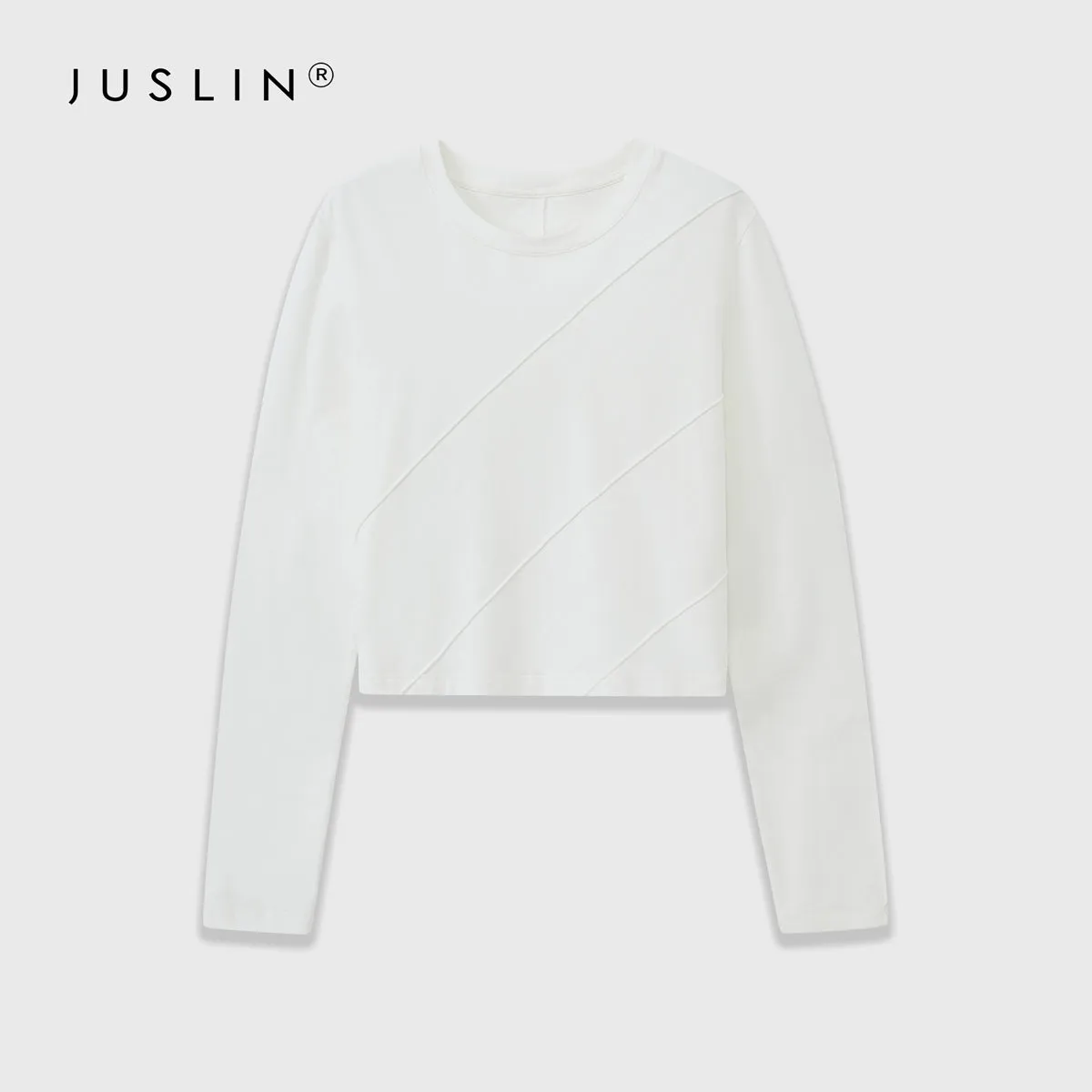 Asymmetrical Seam Long Sleeve Top