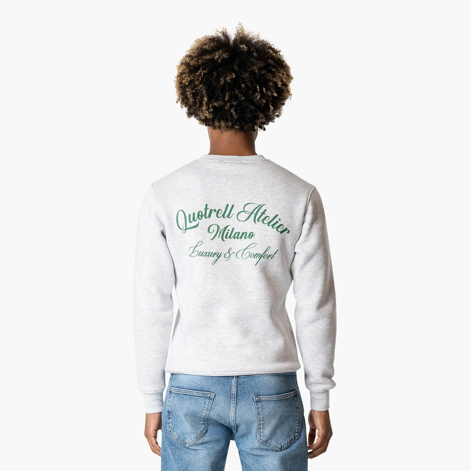 ATELIER MILANO CREWNECK | LIGHT GREY MELEE/GRE