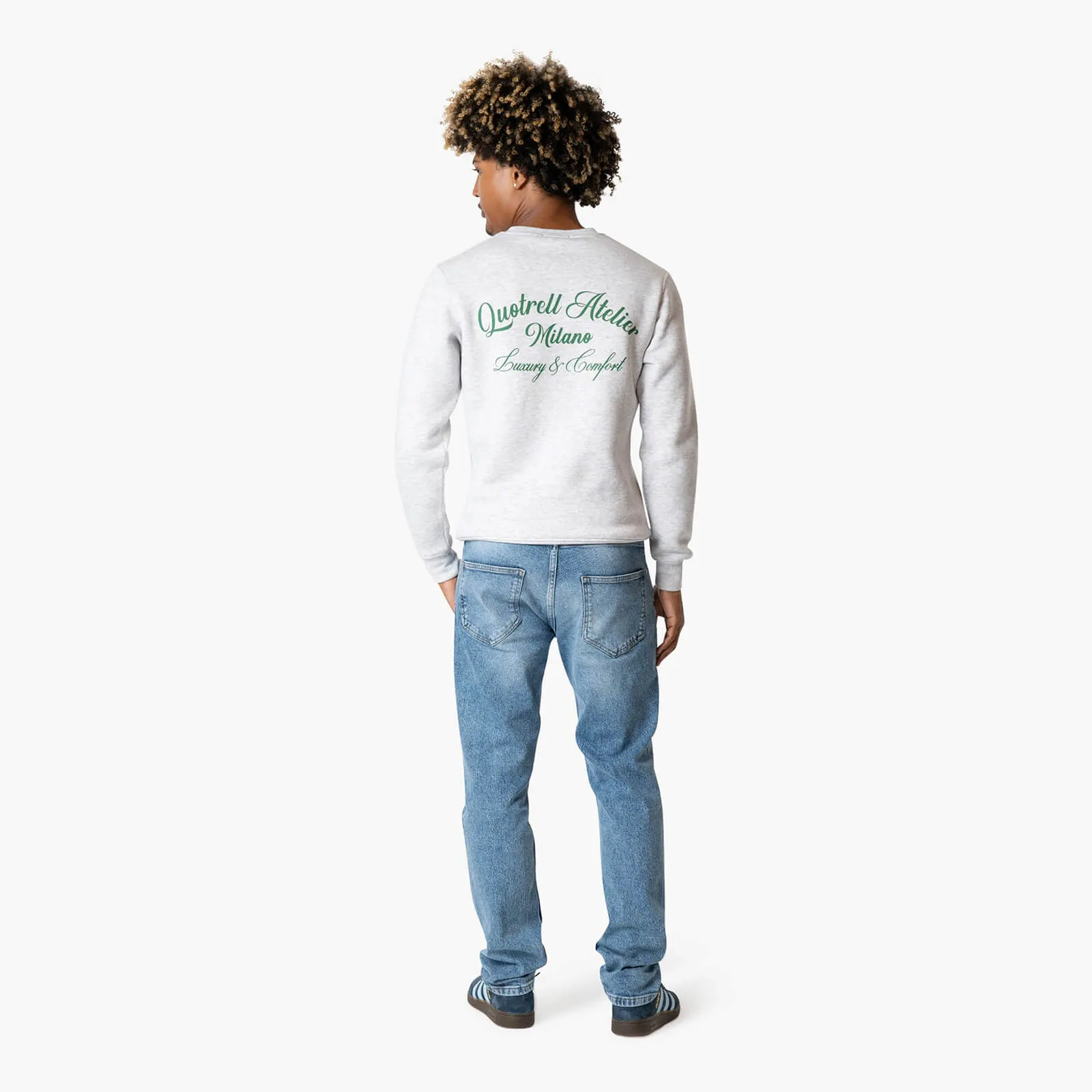 ATELIER MILANO CREWNECK | LIGHT GREY MELEE/GRE