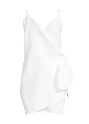 Avery Wrap Dress (White)