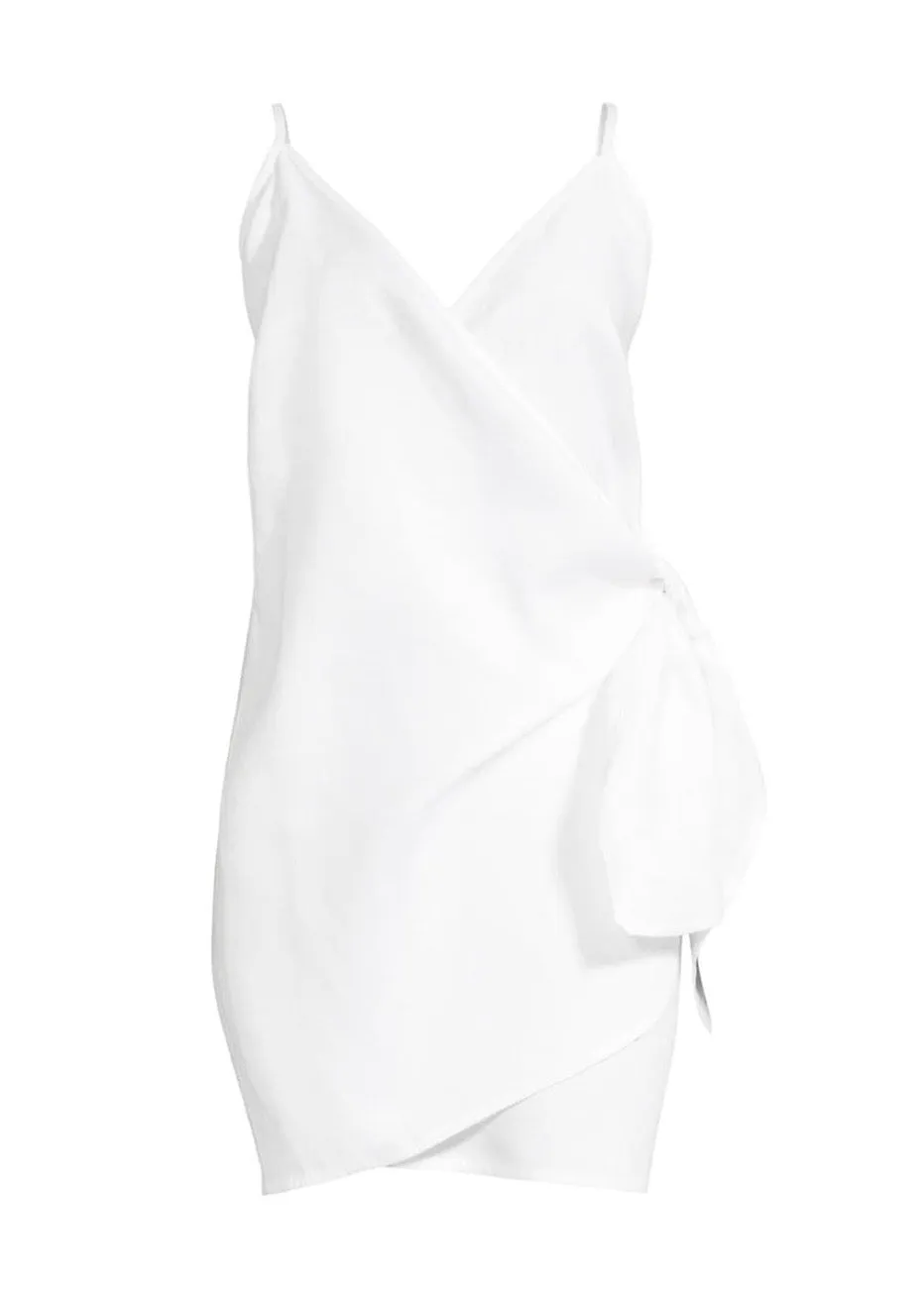 Avery Wrap Dress (White)