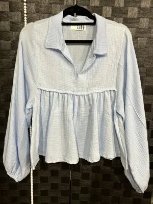 Baby Blue Puff Sleeve