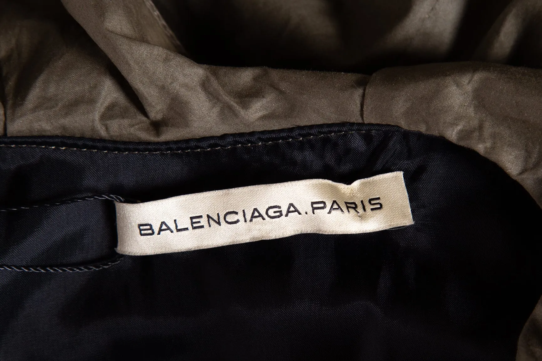 Balenciaga Green Short Sleeve Nylon Dress SZ 40 NWT