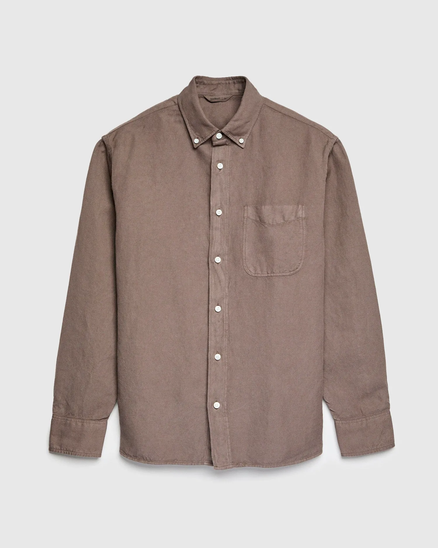 Big Oxford Shirt in Espresso Hemp