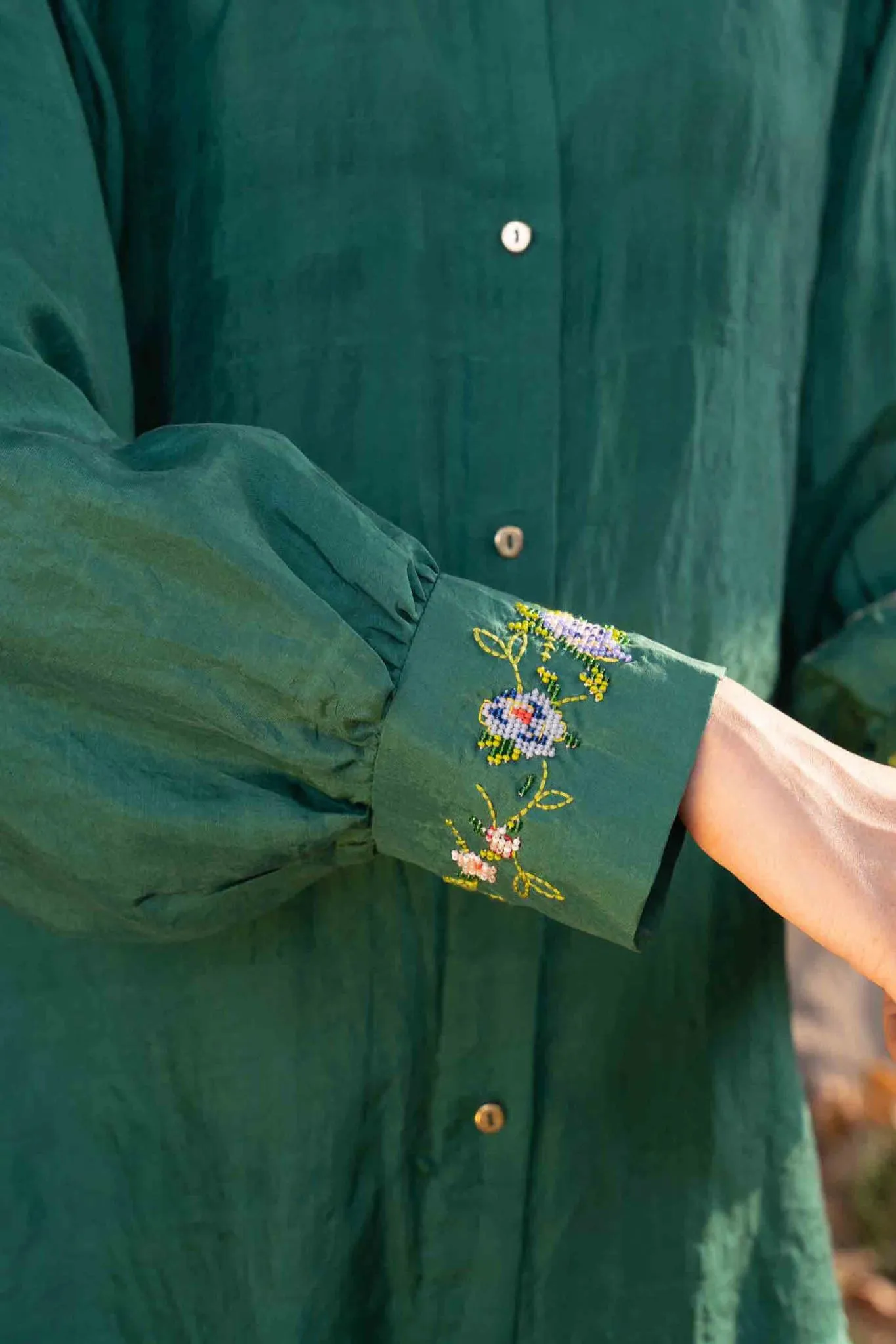 Birdsong Silk Shirt