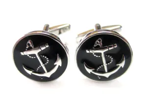 Black Anchor Cufflinks