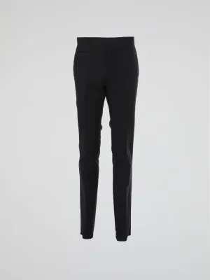 Black Slim Fit Suit Pants