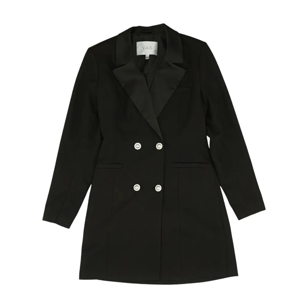 Black Solid Blazer