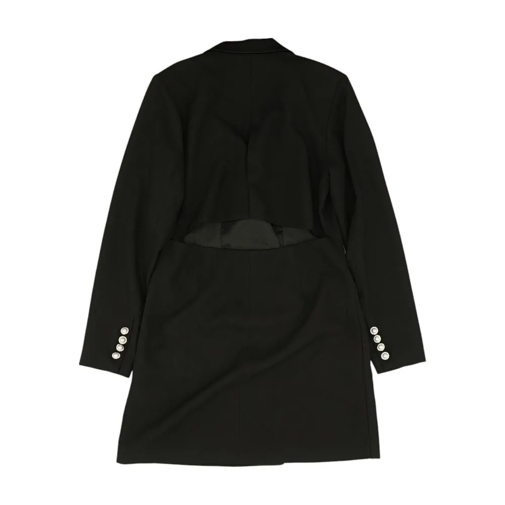 Black Solid Blazer