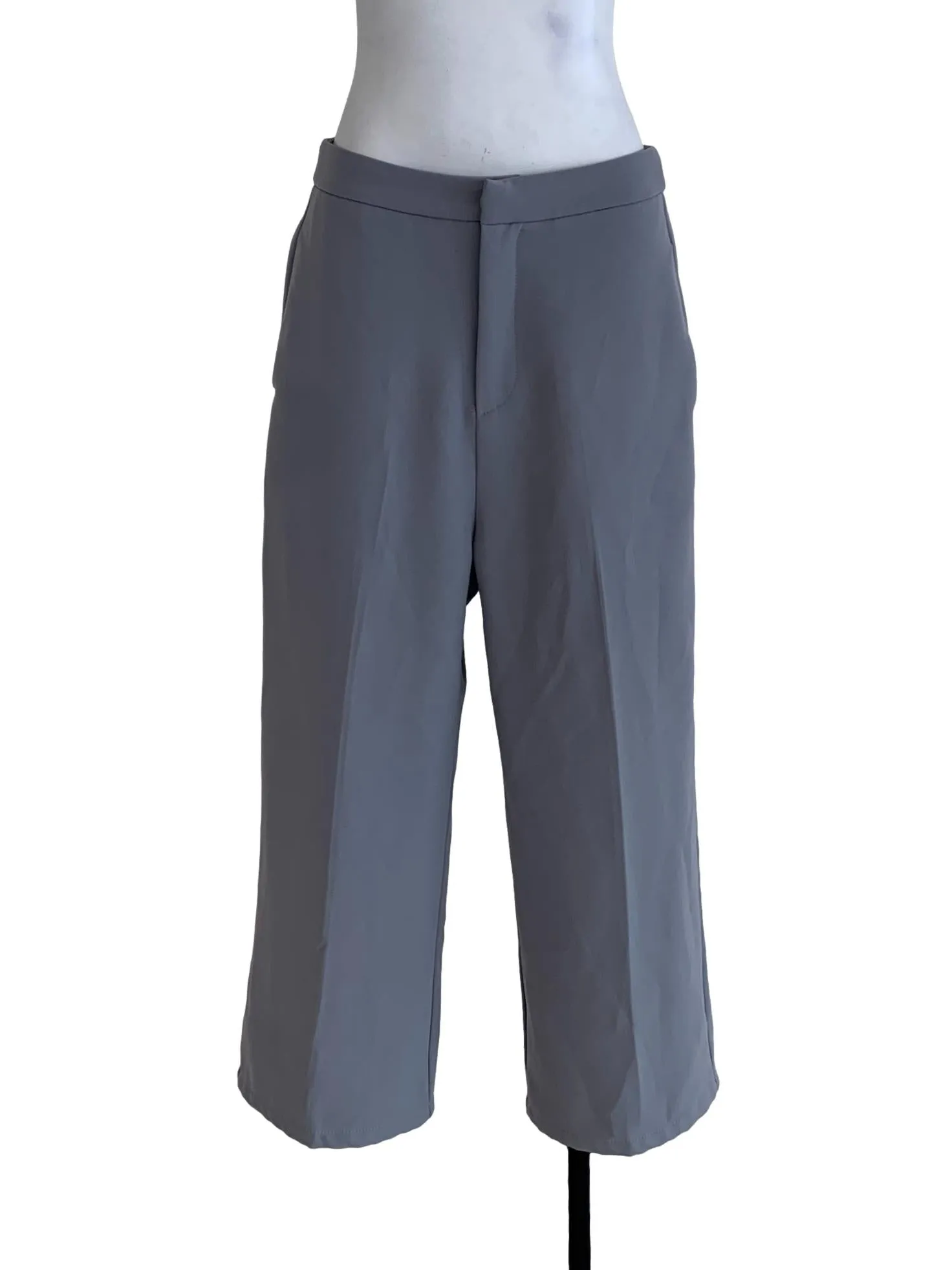 Blue Plain Formal Pants