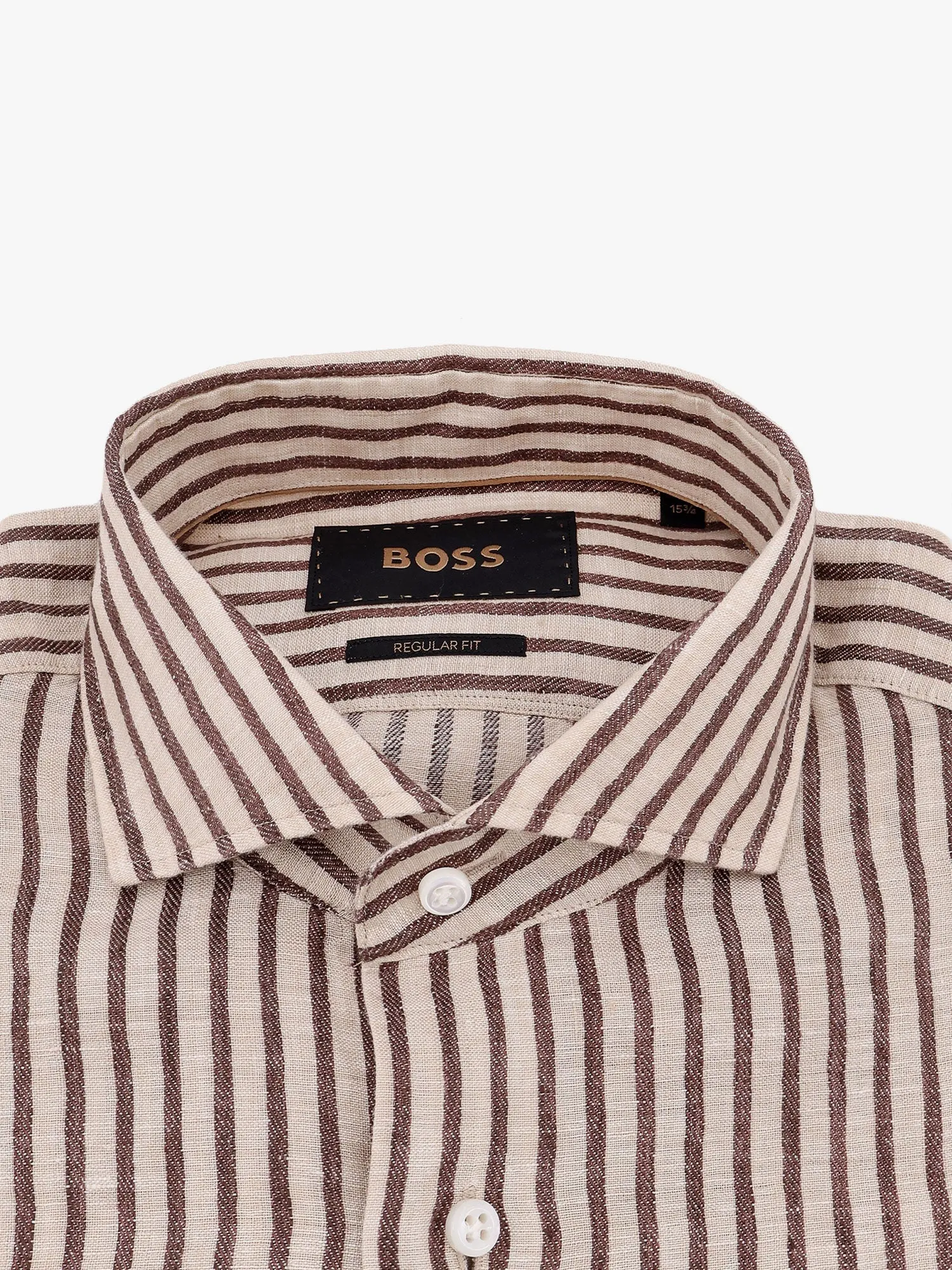 Boss Josh Striped Linen Shirt